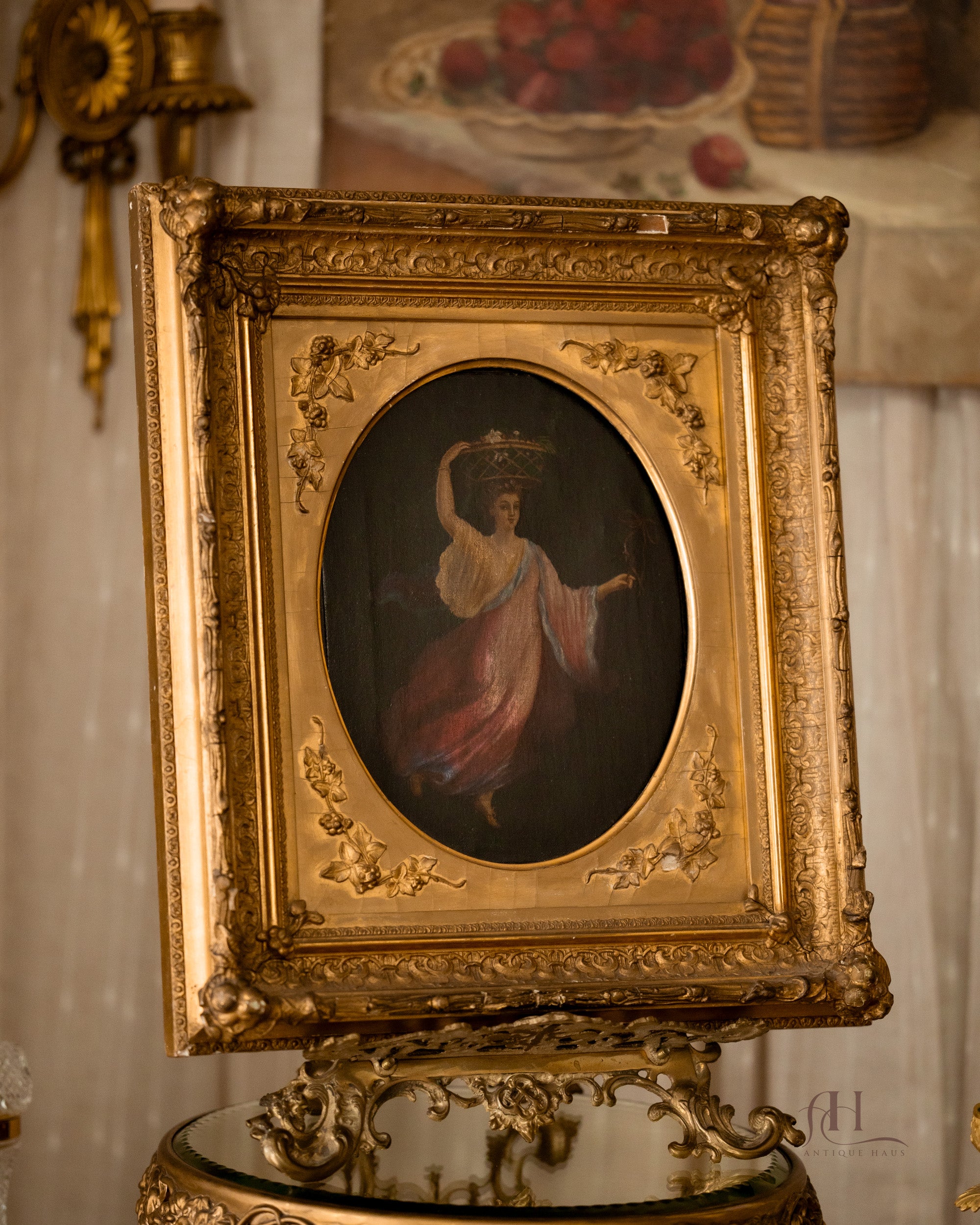 19th Century Oil On Canvas Portrait