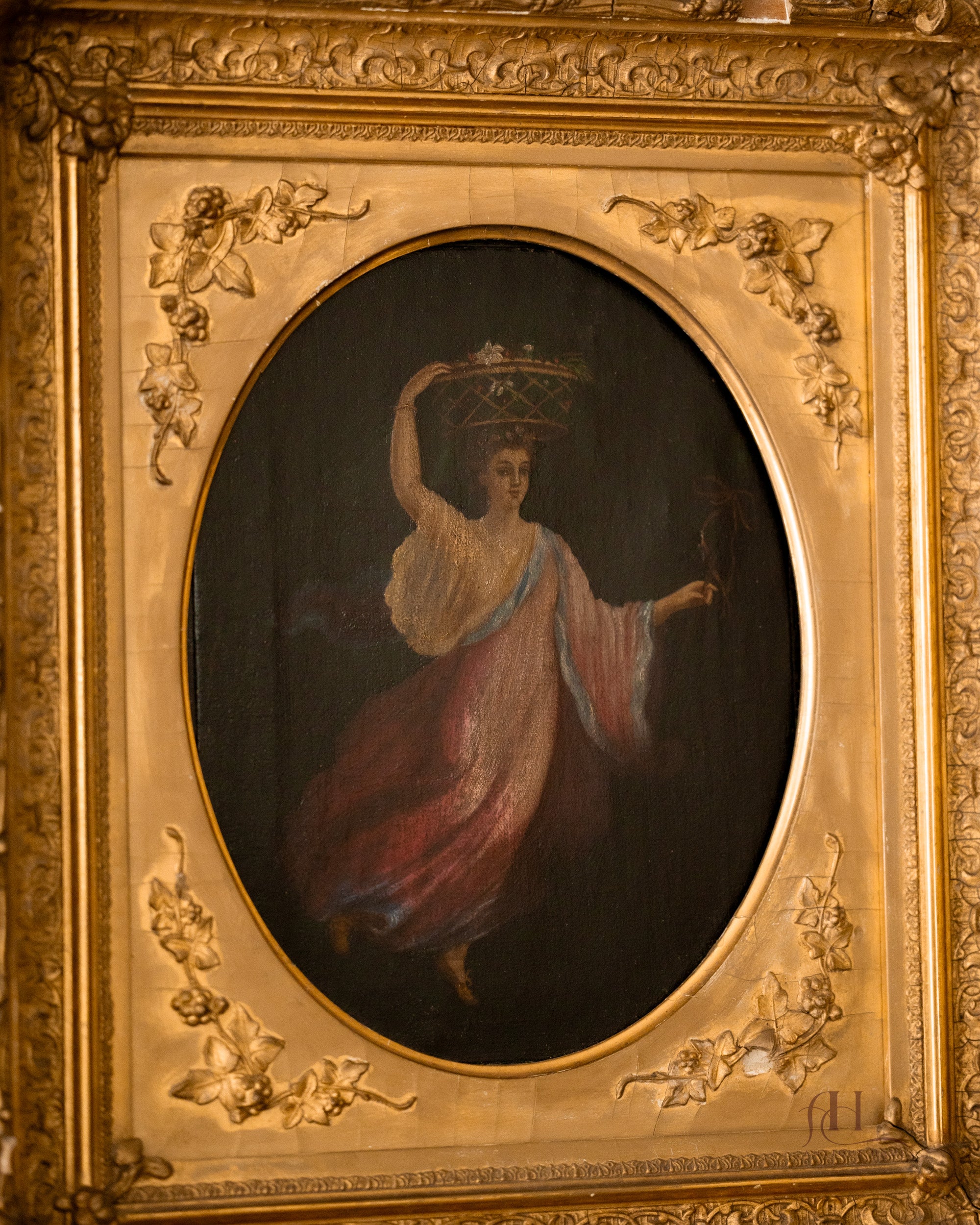 19th Century Oil On Canvas Portrait