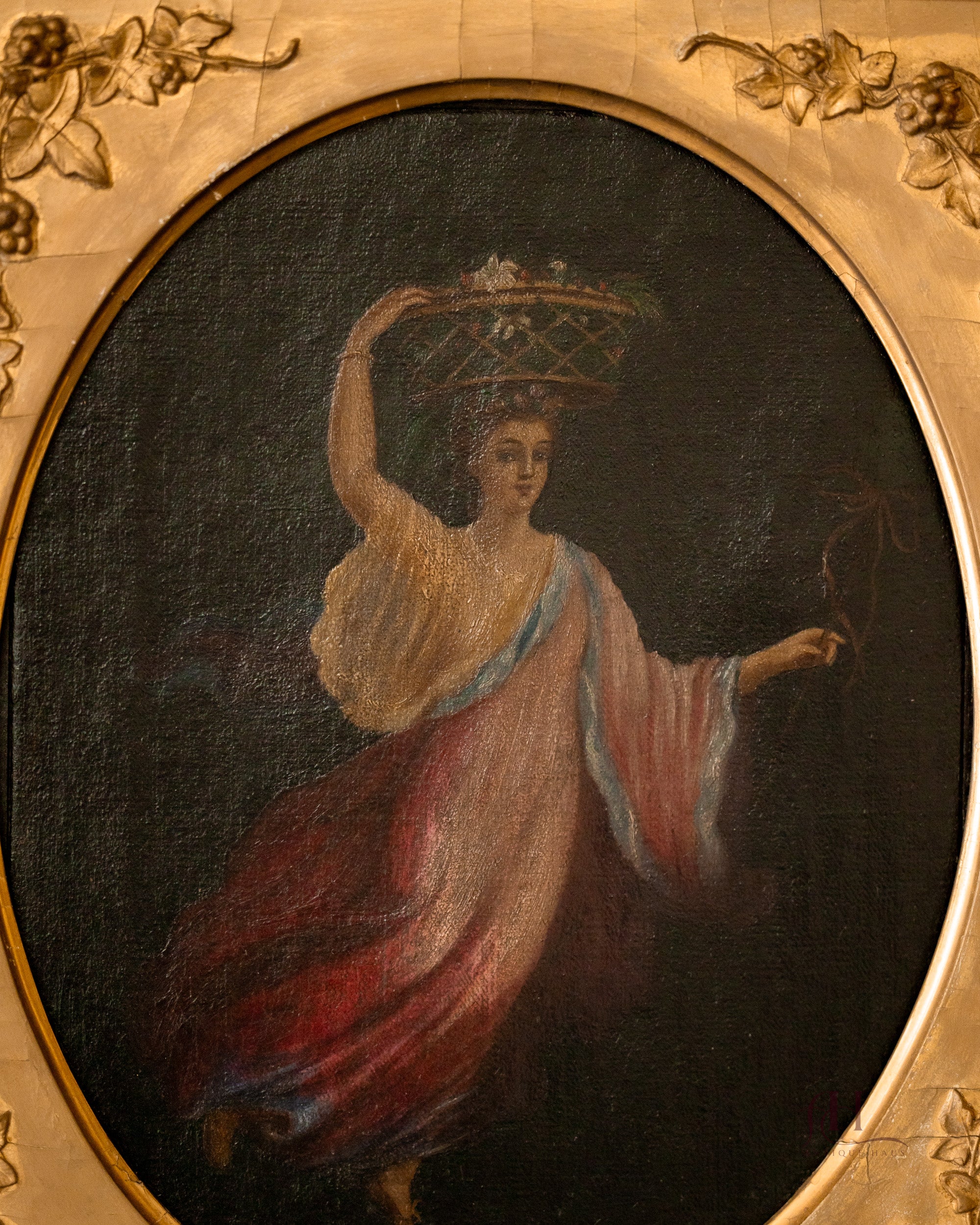 19th Century Oil On Canvas Portrait