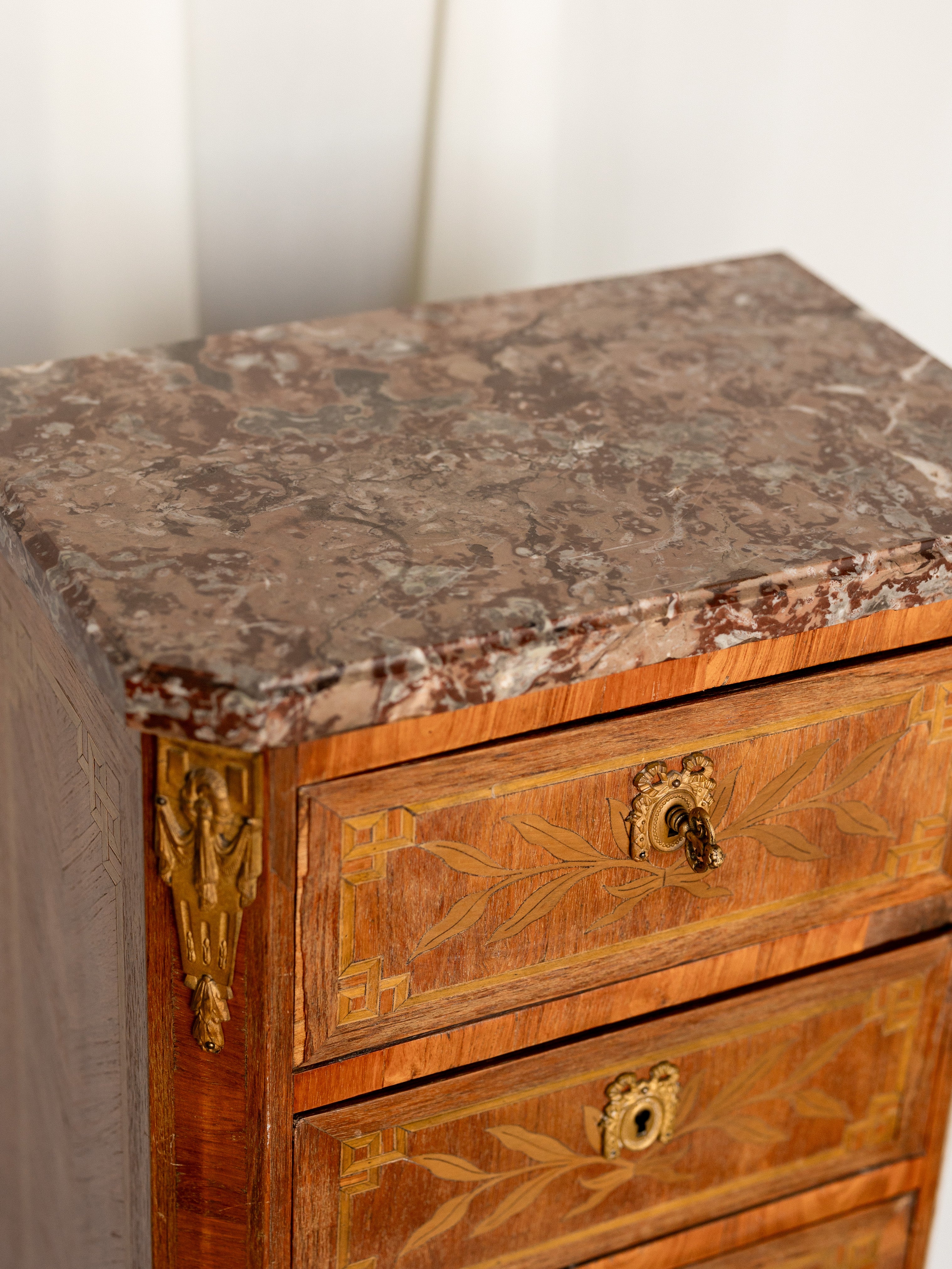 Pair of French Louis XVI 6-drawer Semainier Style Tall Chests