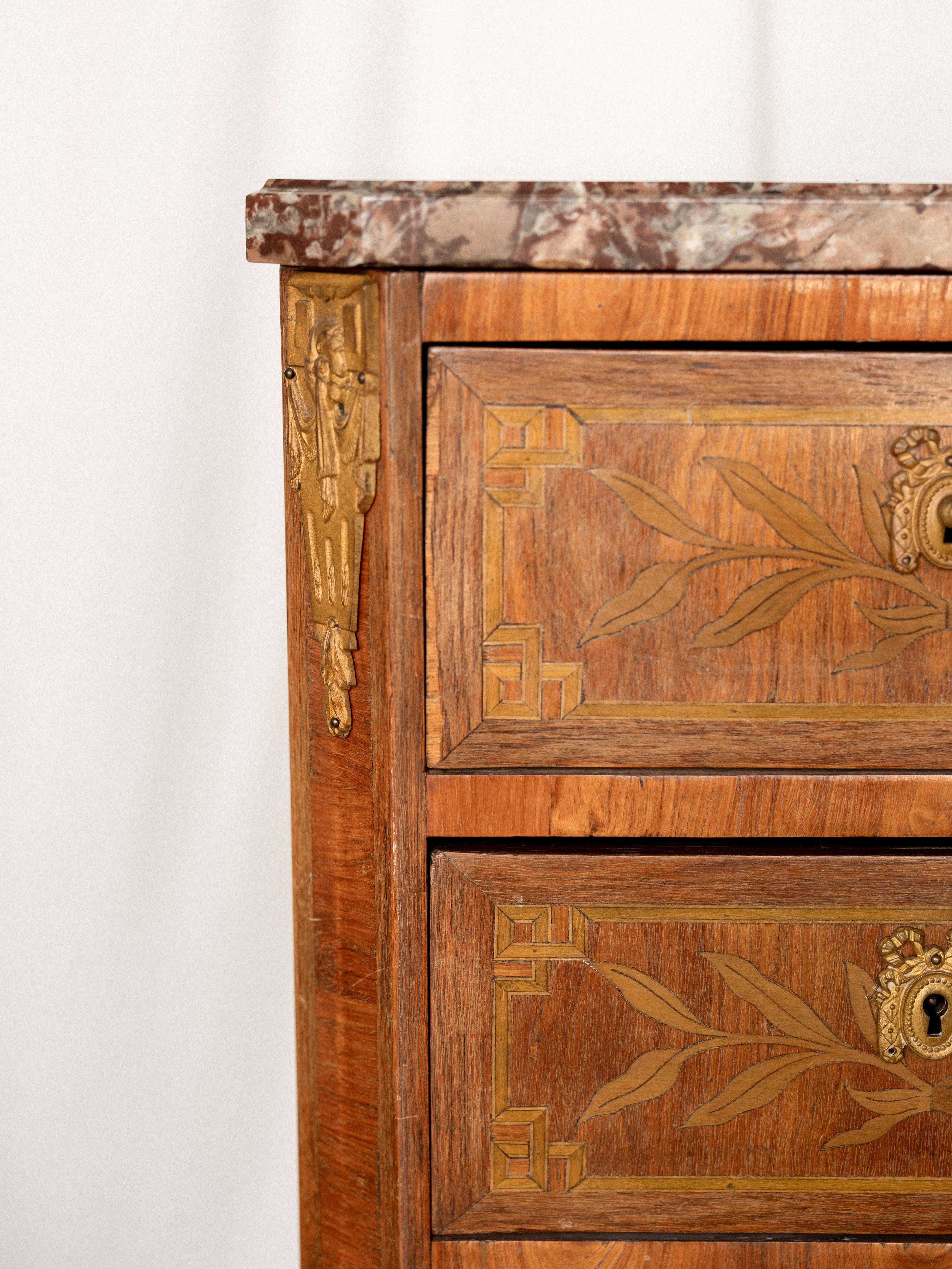 Pair of French Louis XVI 6-drawer Semainier Style Tall Chests