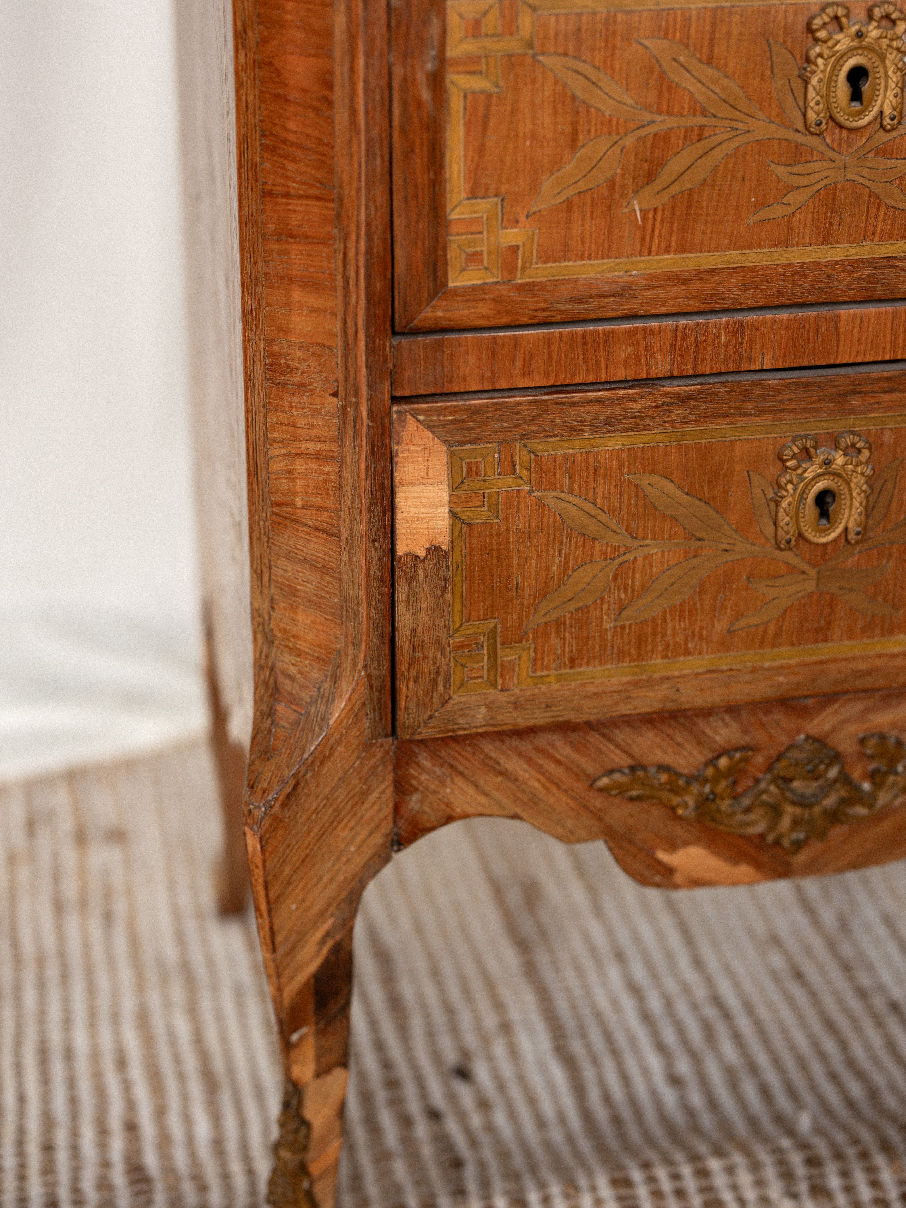 Pair of French Louis XVI 6-drawer Semainier Style Tall Chests