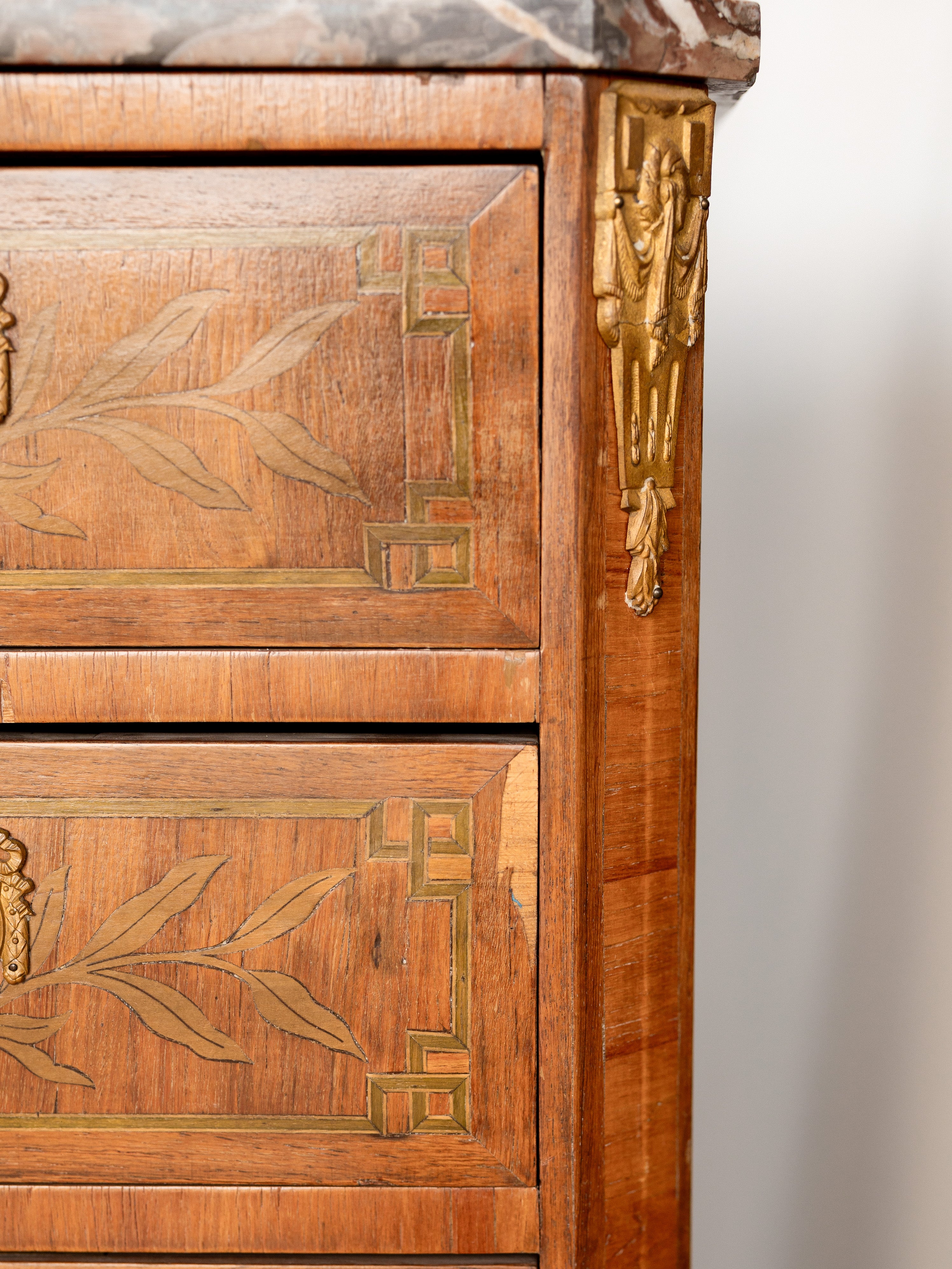 Pair of French Louis XVI 6-drawer Semainier Style Tall Chests