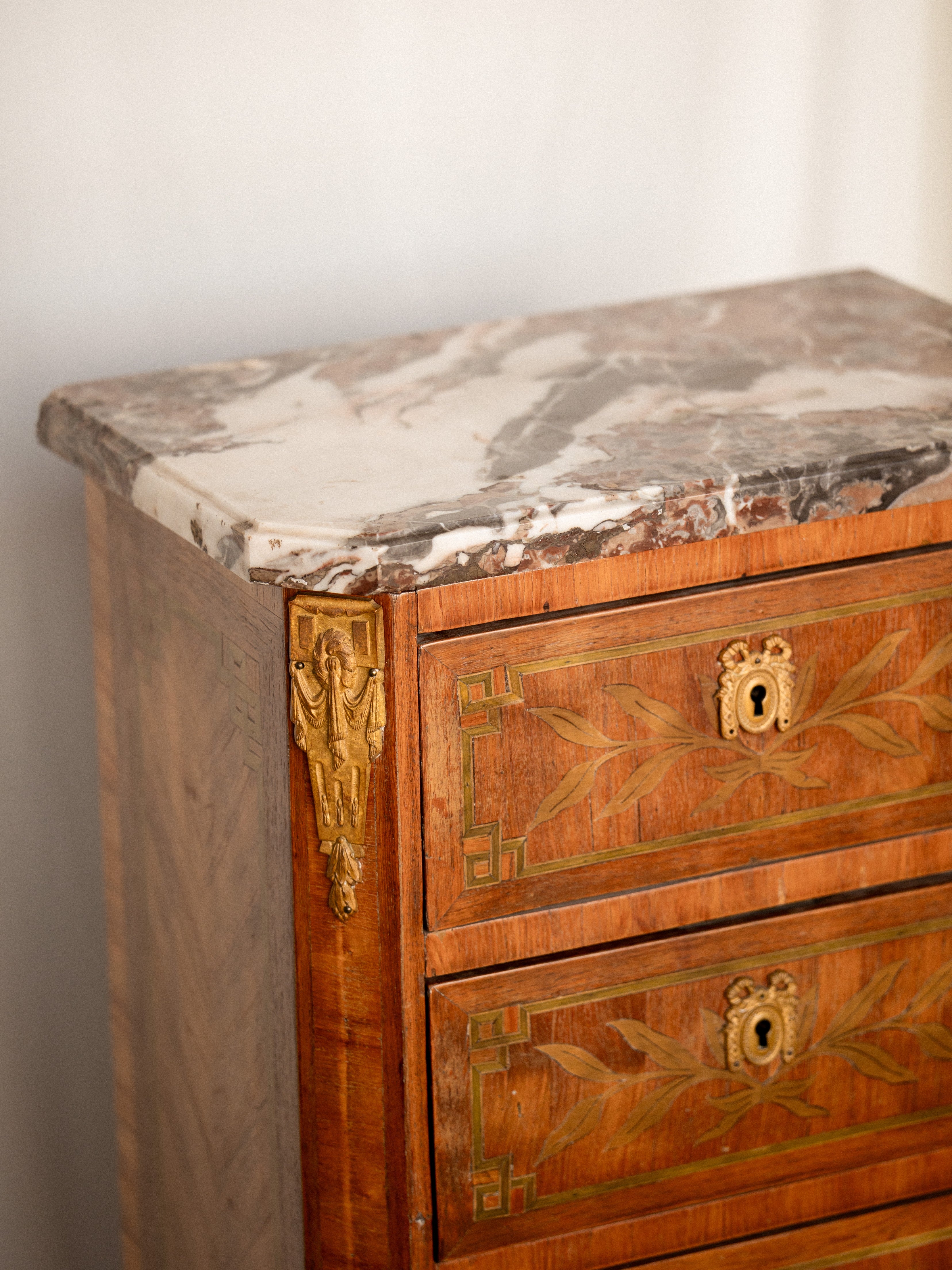 Pair of French Louis XVI 6-drawer Semainier Style Tall Chests