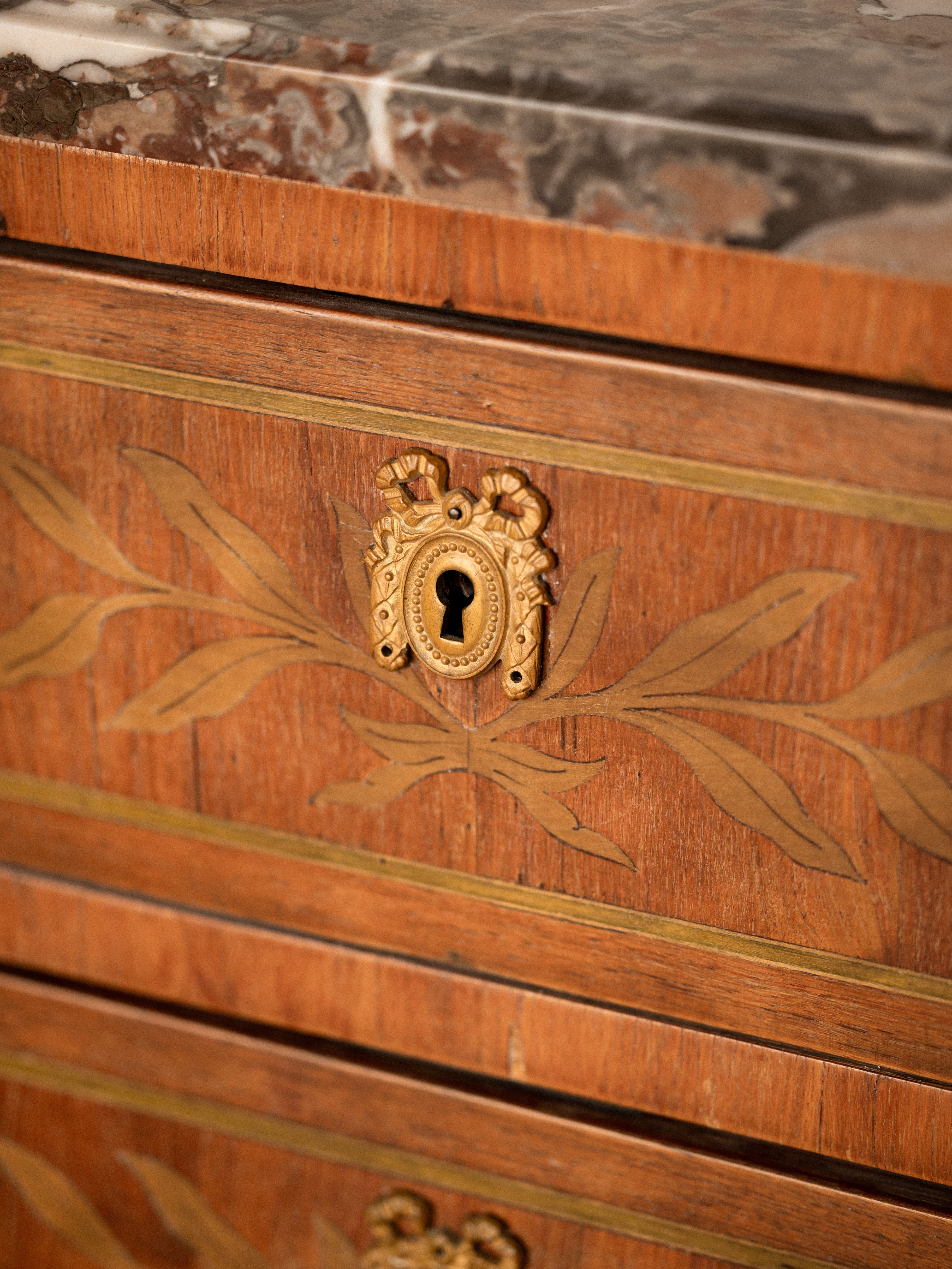 Pair of French Louis XVI 6-drawer Semainier Style Tall Chests