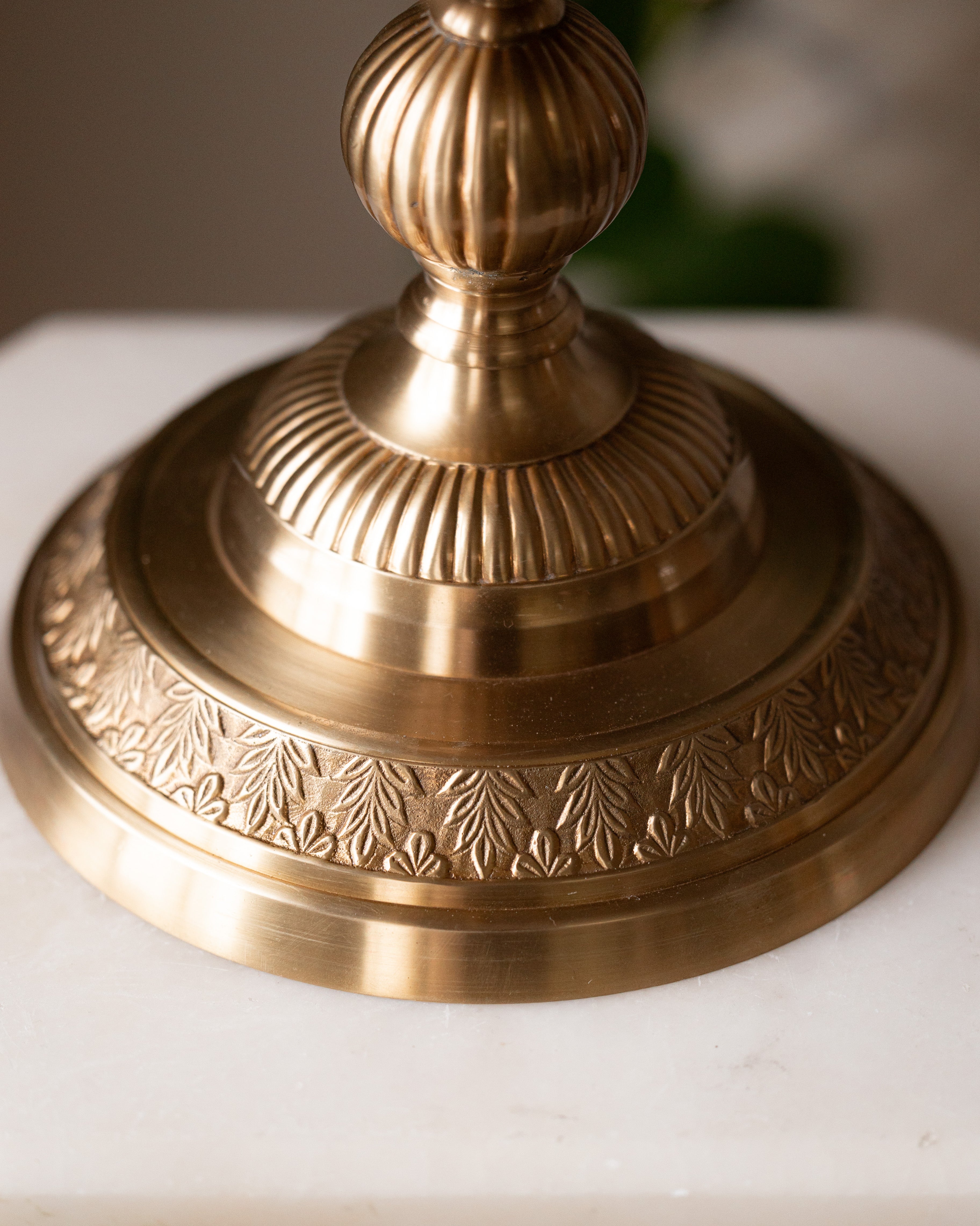 Large Pedestal Bubble Glass Jar