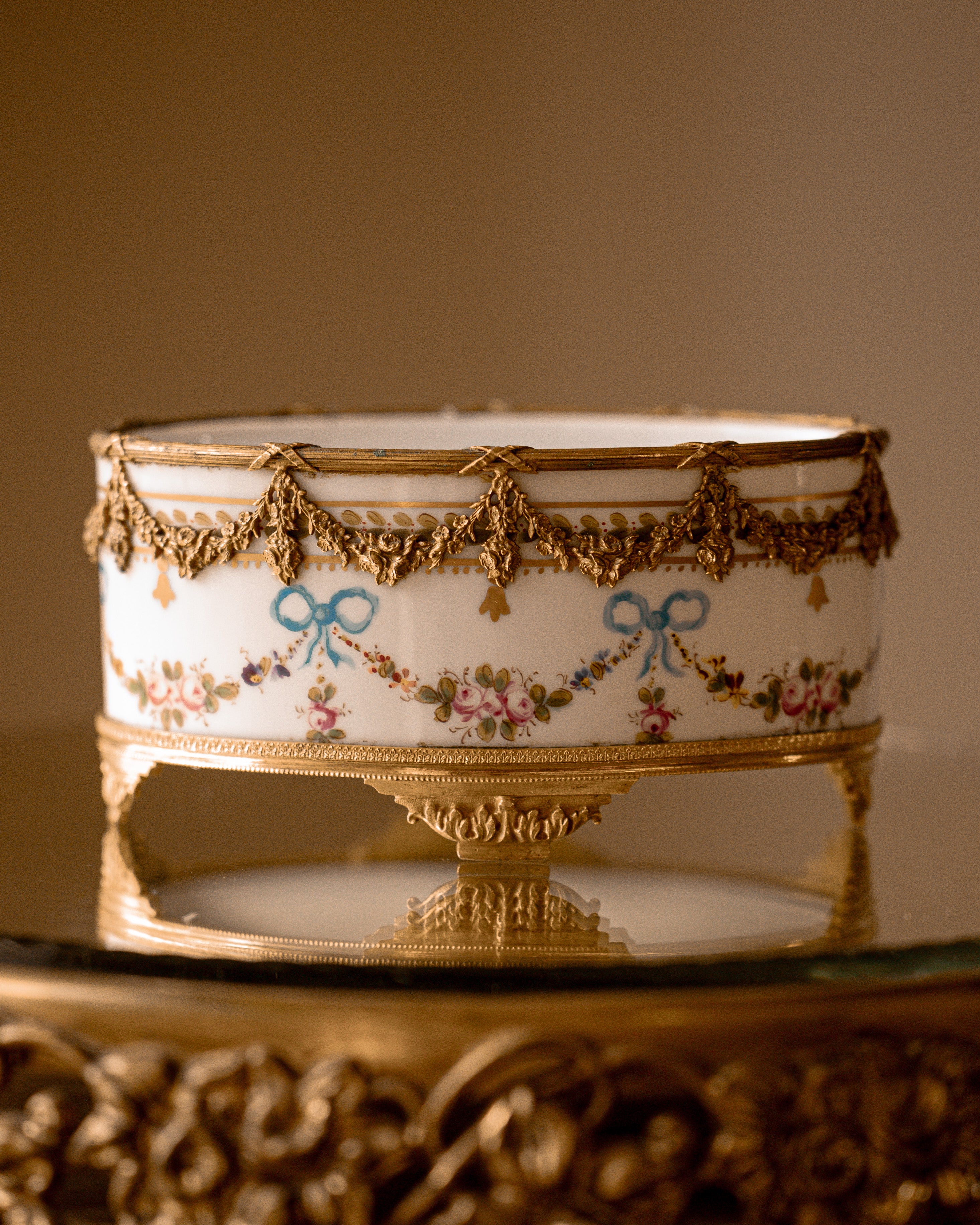 Antique Sèvres-Style Porcelain Jardiniere