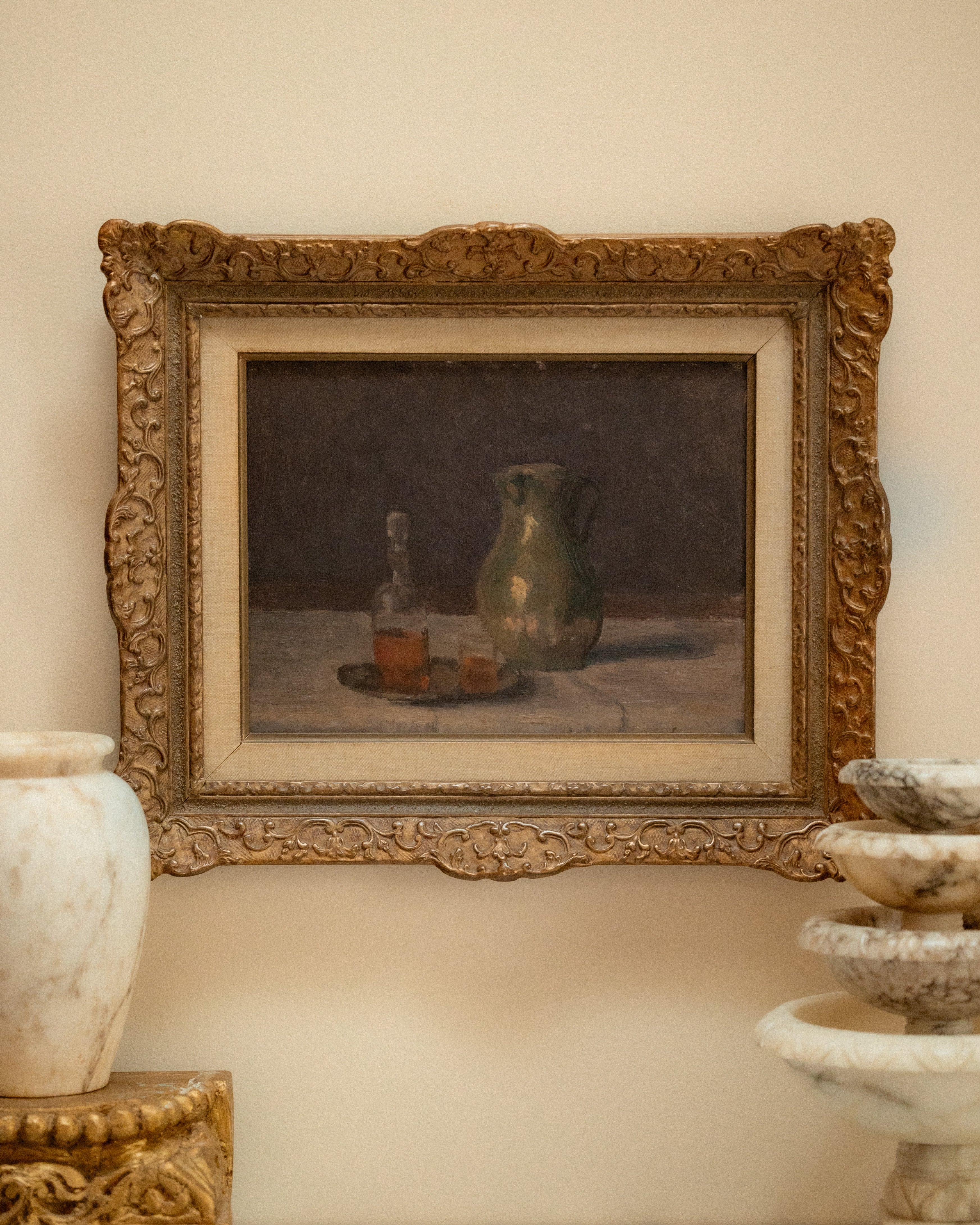 French Ceramic Pitcher Still Life