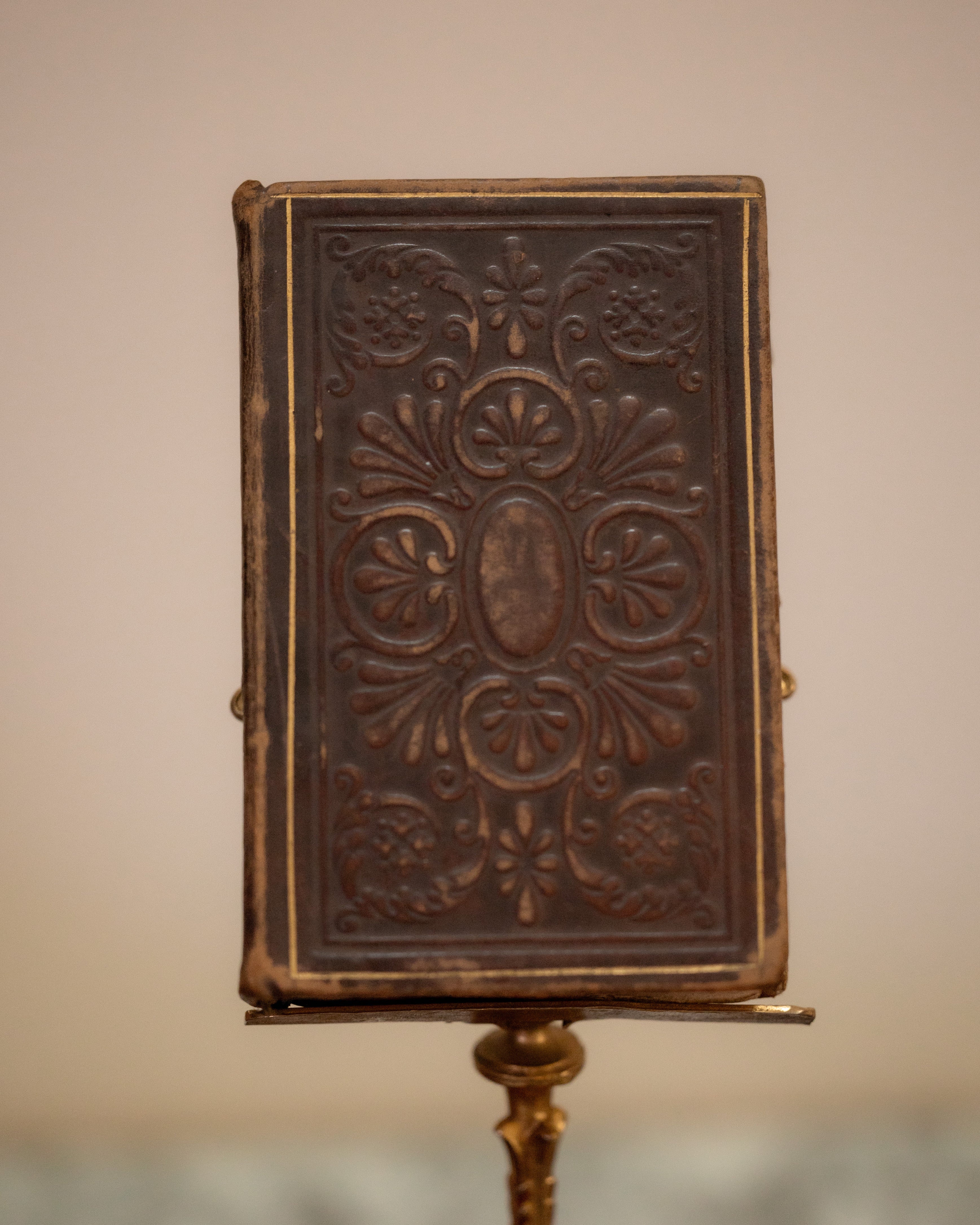 19th C. French Common Prayer Leather Book