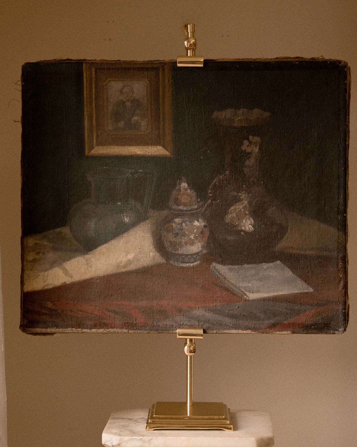 Antique Double-Sided Still Life Painting