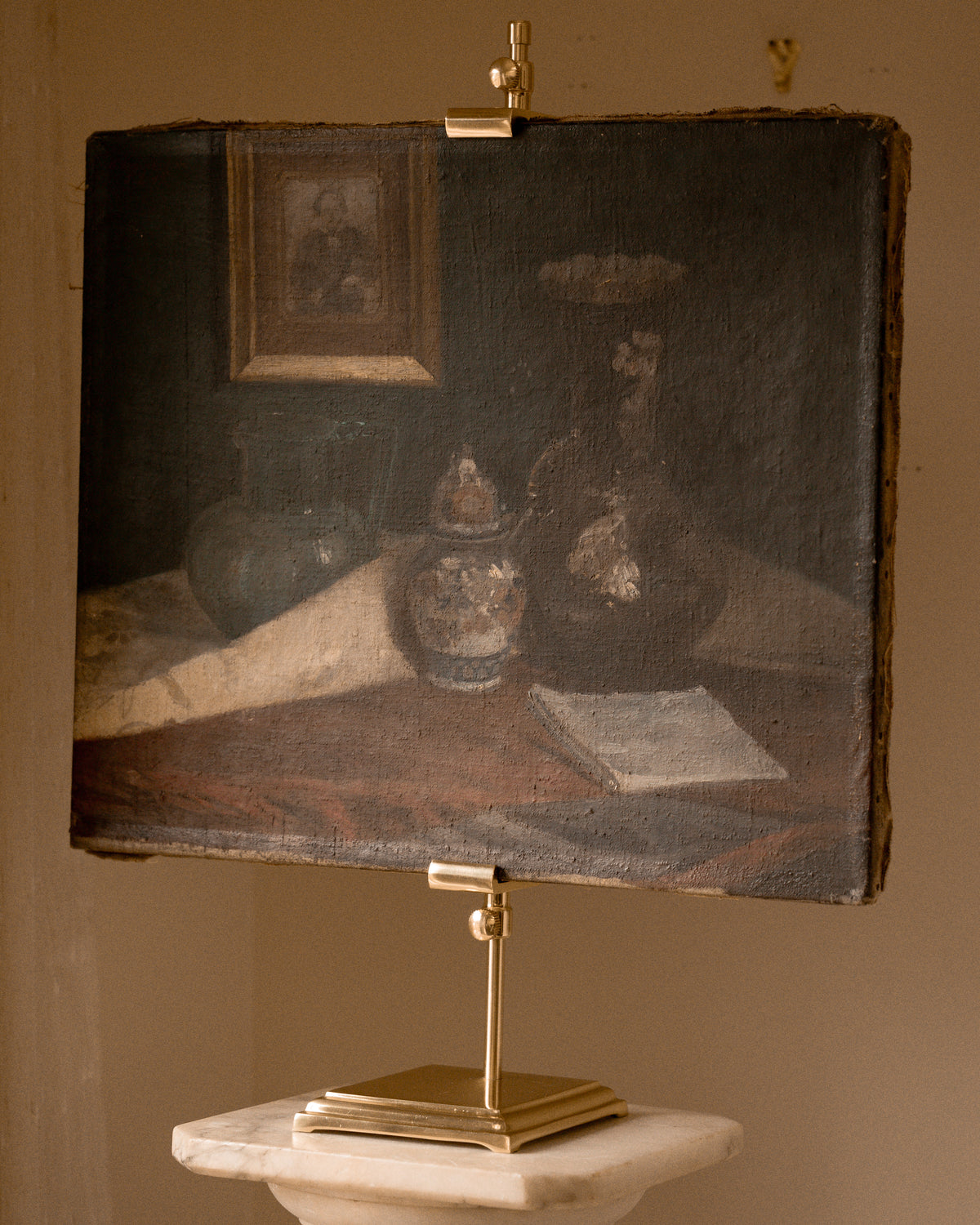 Antique Double-Sided Still Life Painting