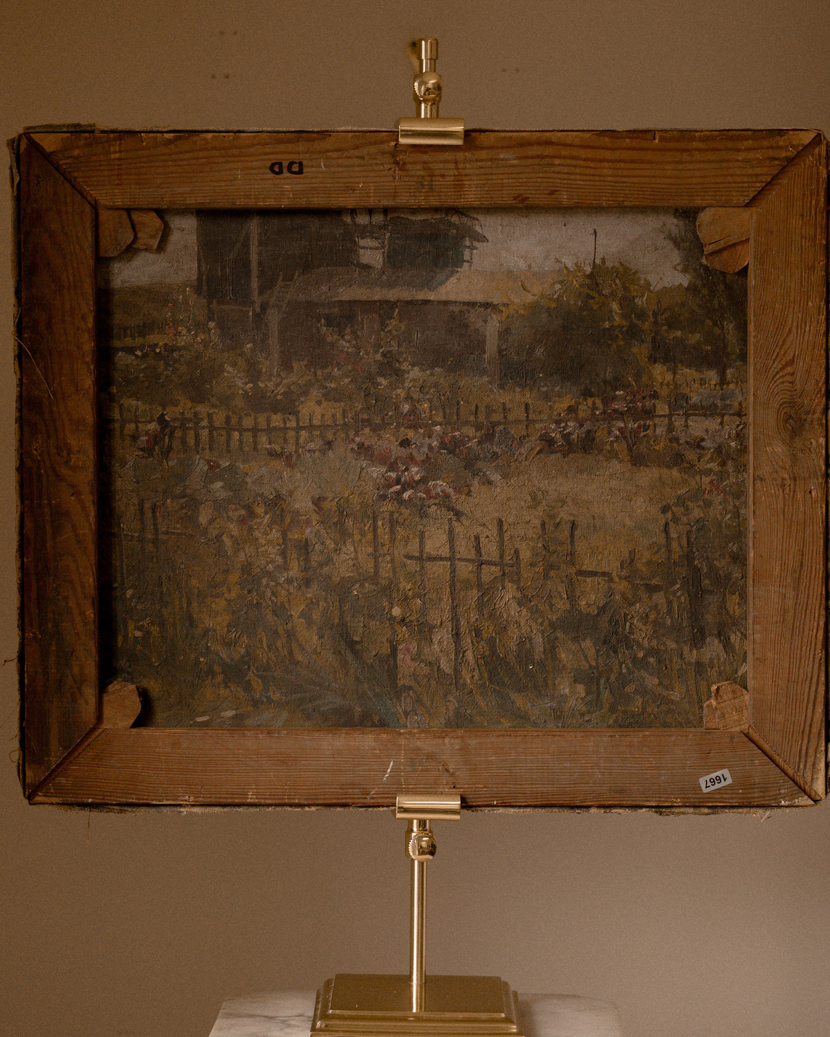 Antique Double-Sided Still Life Painting