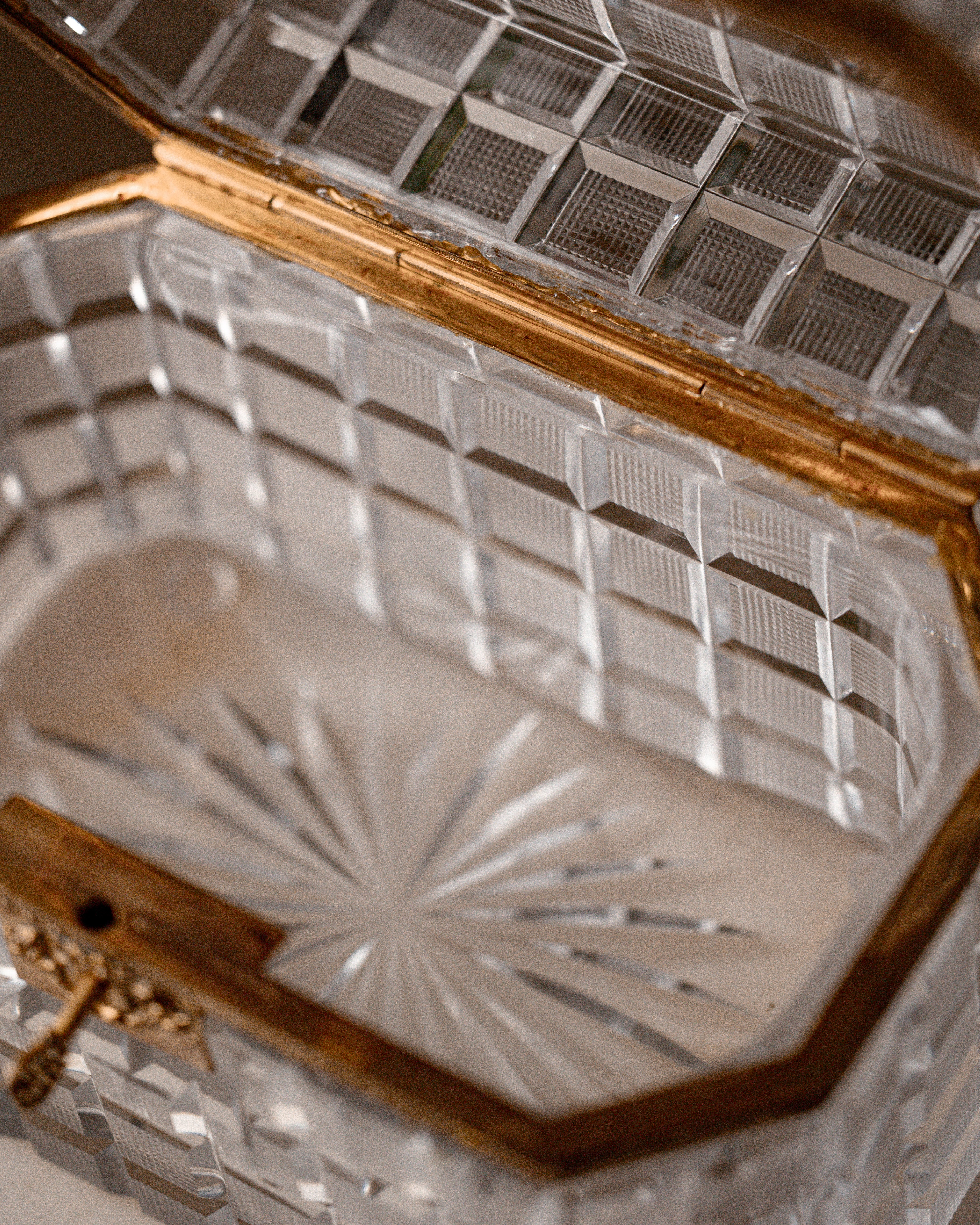 1880's French Crystal Casket