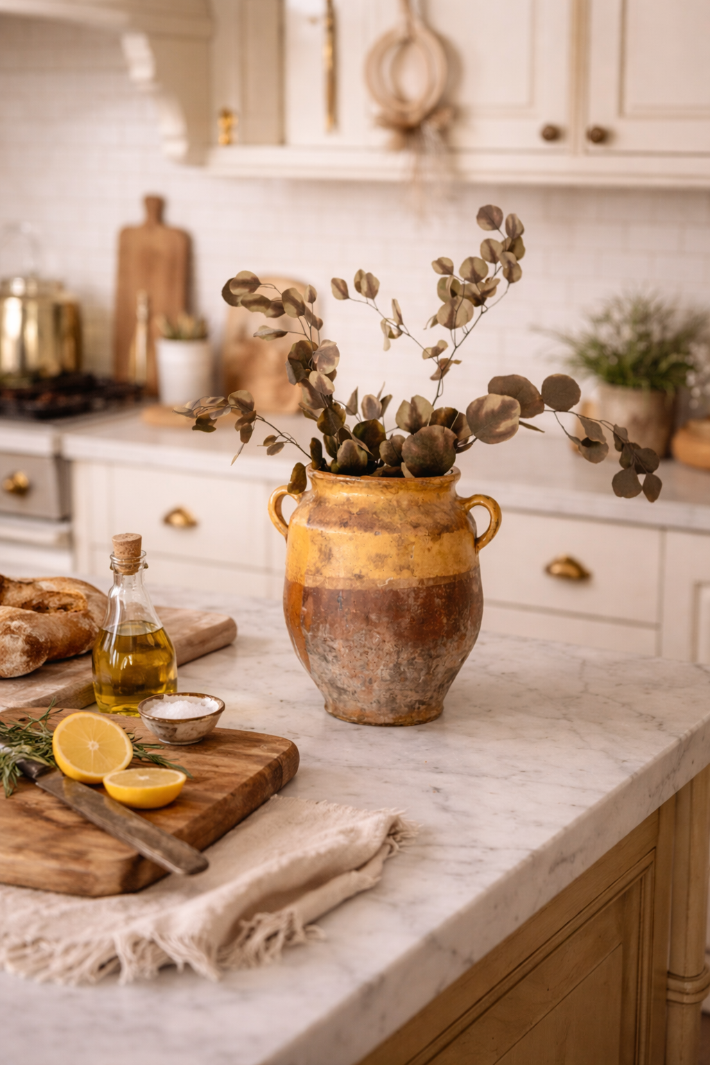 19th Century French Yellow Confit Pot