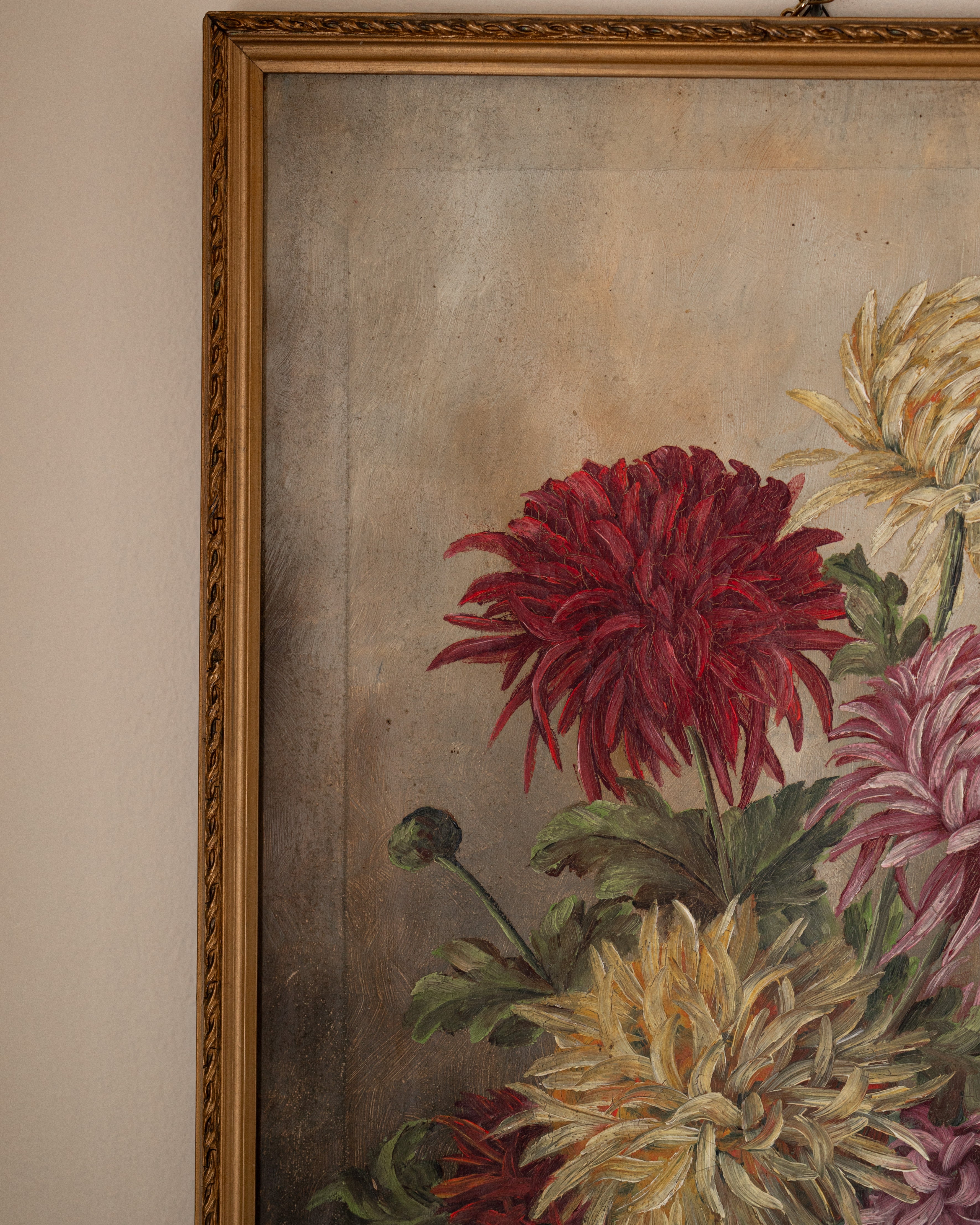 Chrysanthemum Still Life Painting