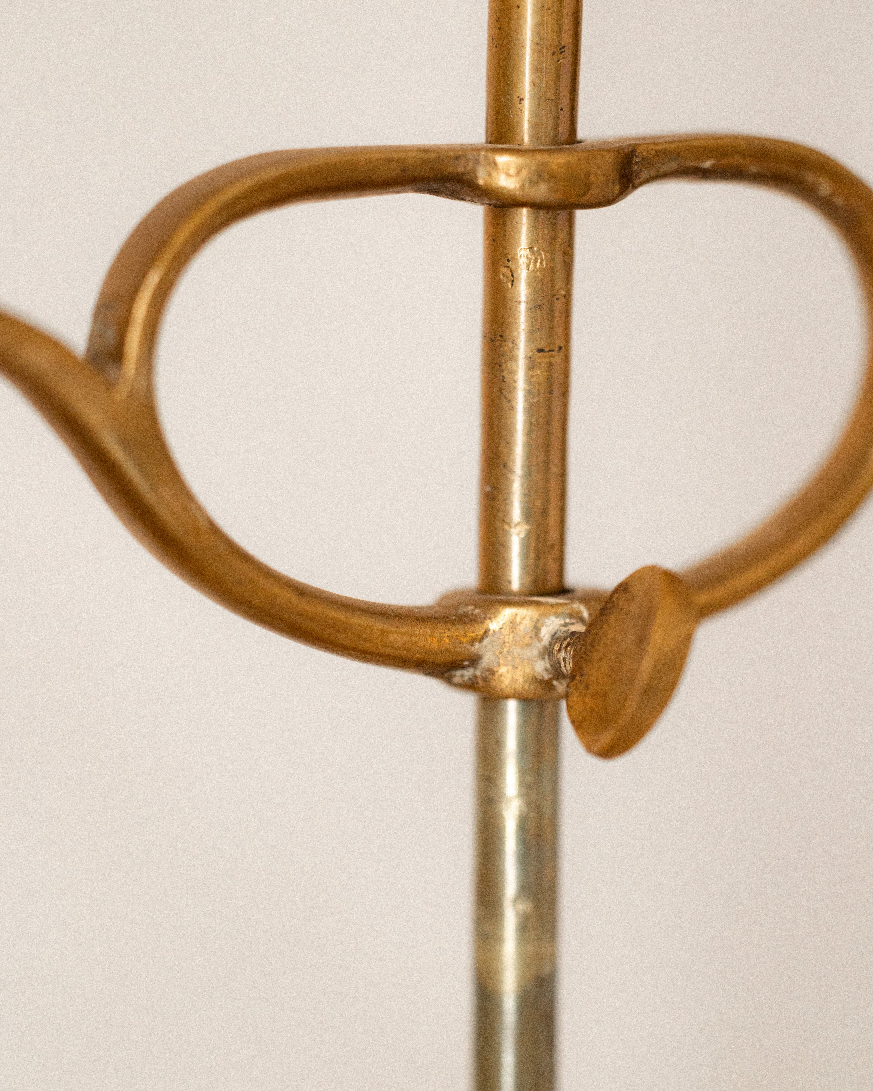 English Brass 2-Arm Candle Holder
