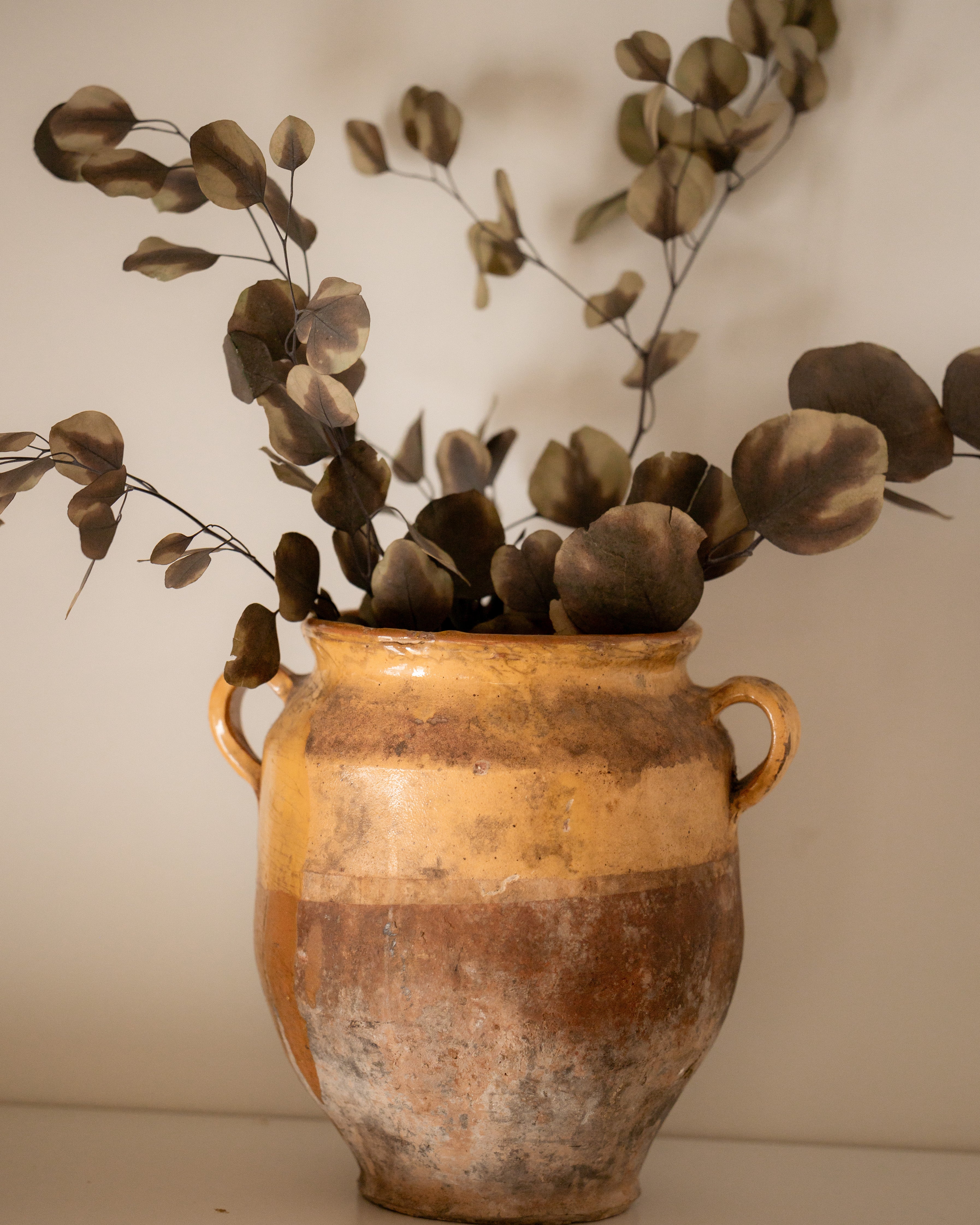 19th Century French Yellow Confit Pot