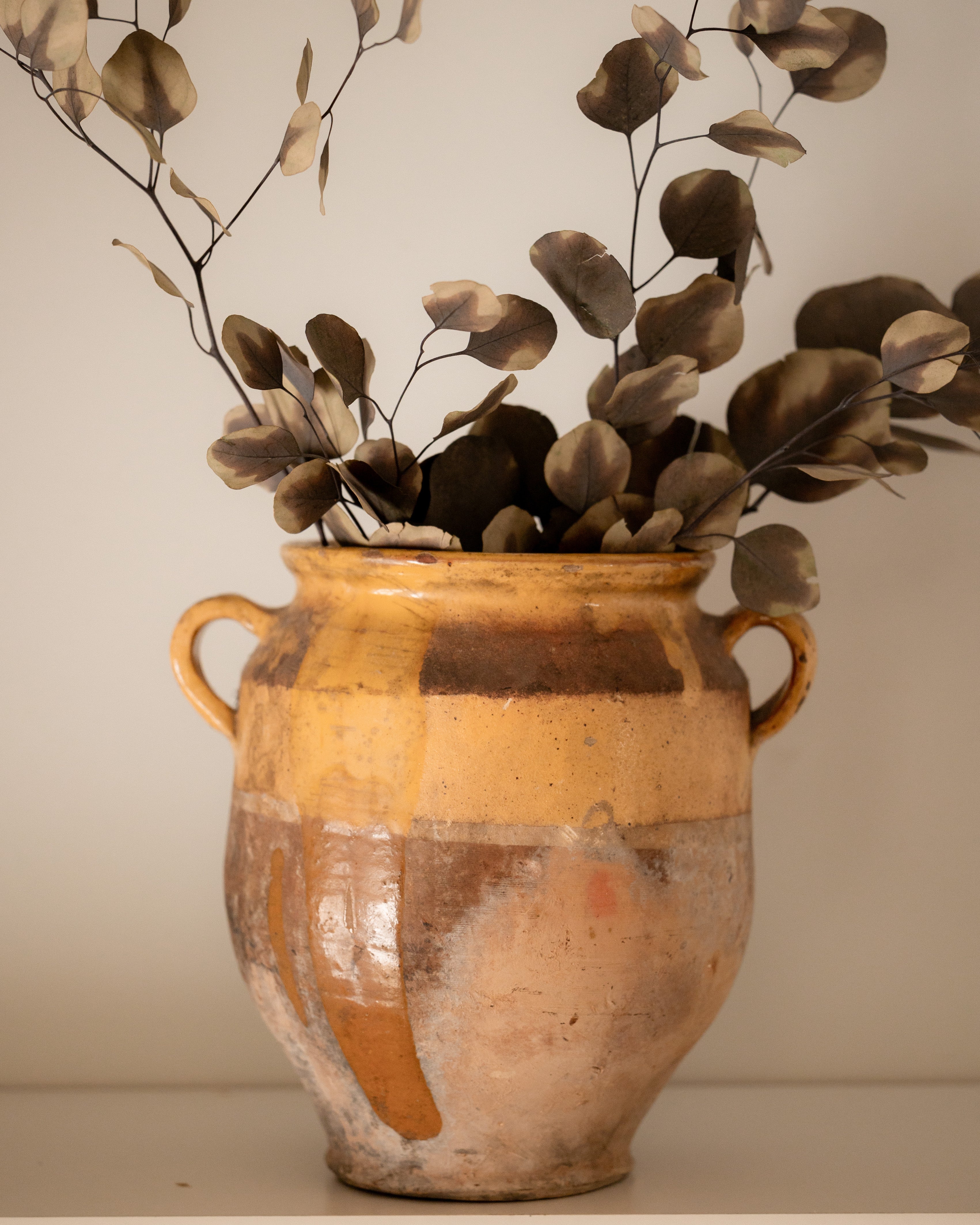 19th Century French Yellow Confit Pot