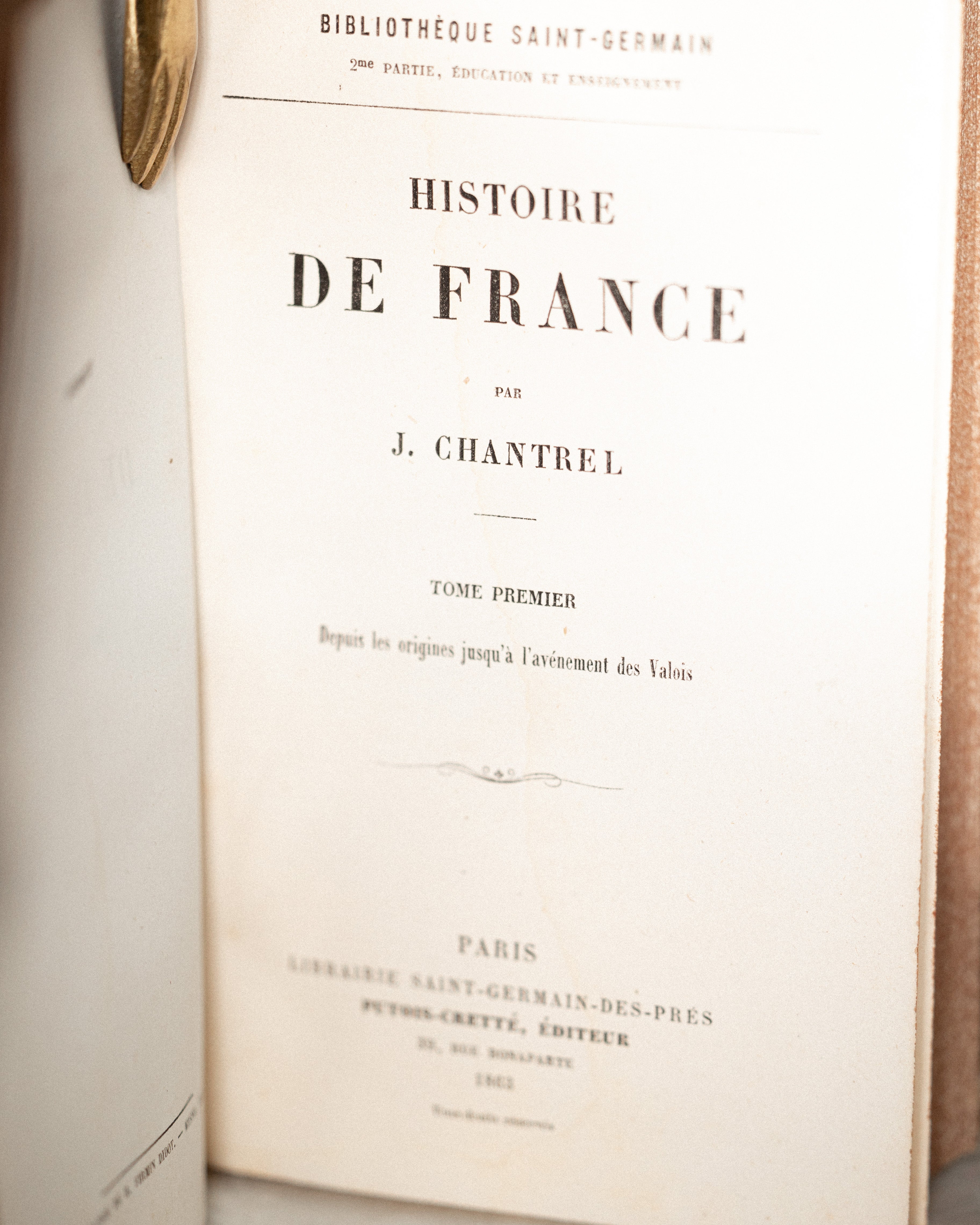 Histoire de France – 1863 French 2-Book Set