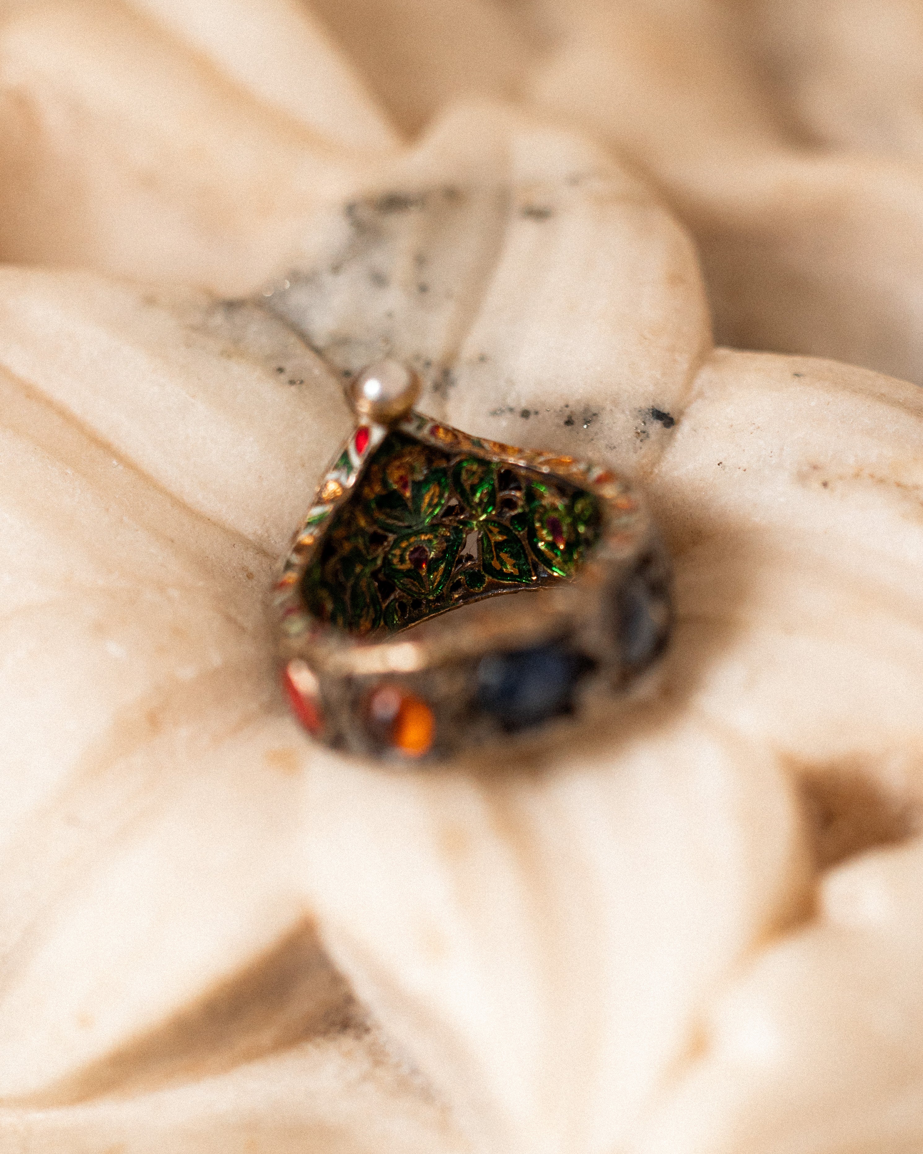 Vintage Indian Multi-Stone Ring