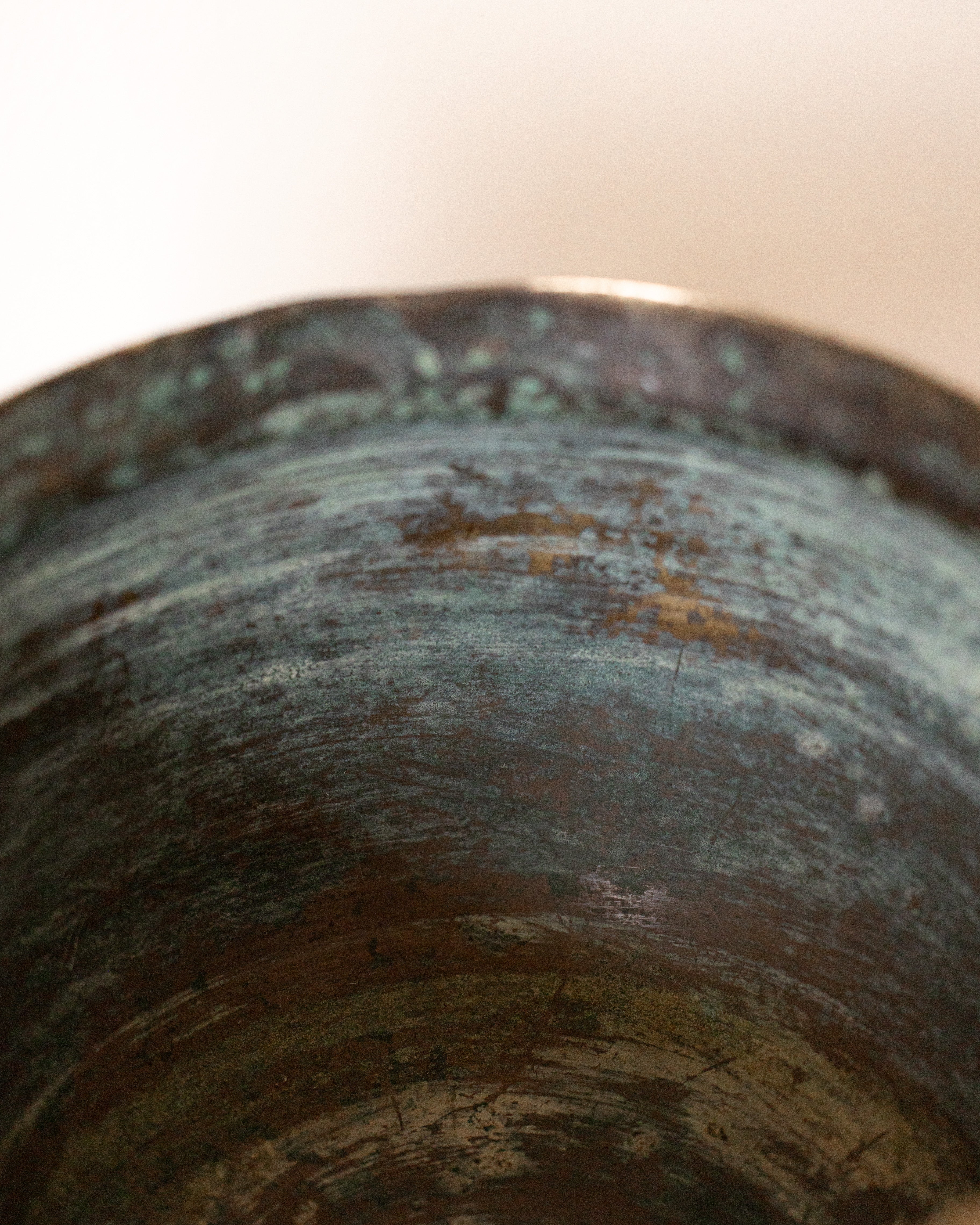 Antique Bronze Elephant Vessel