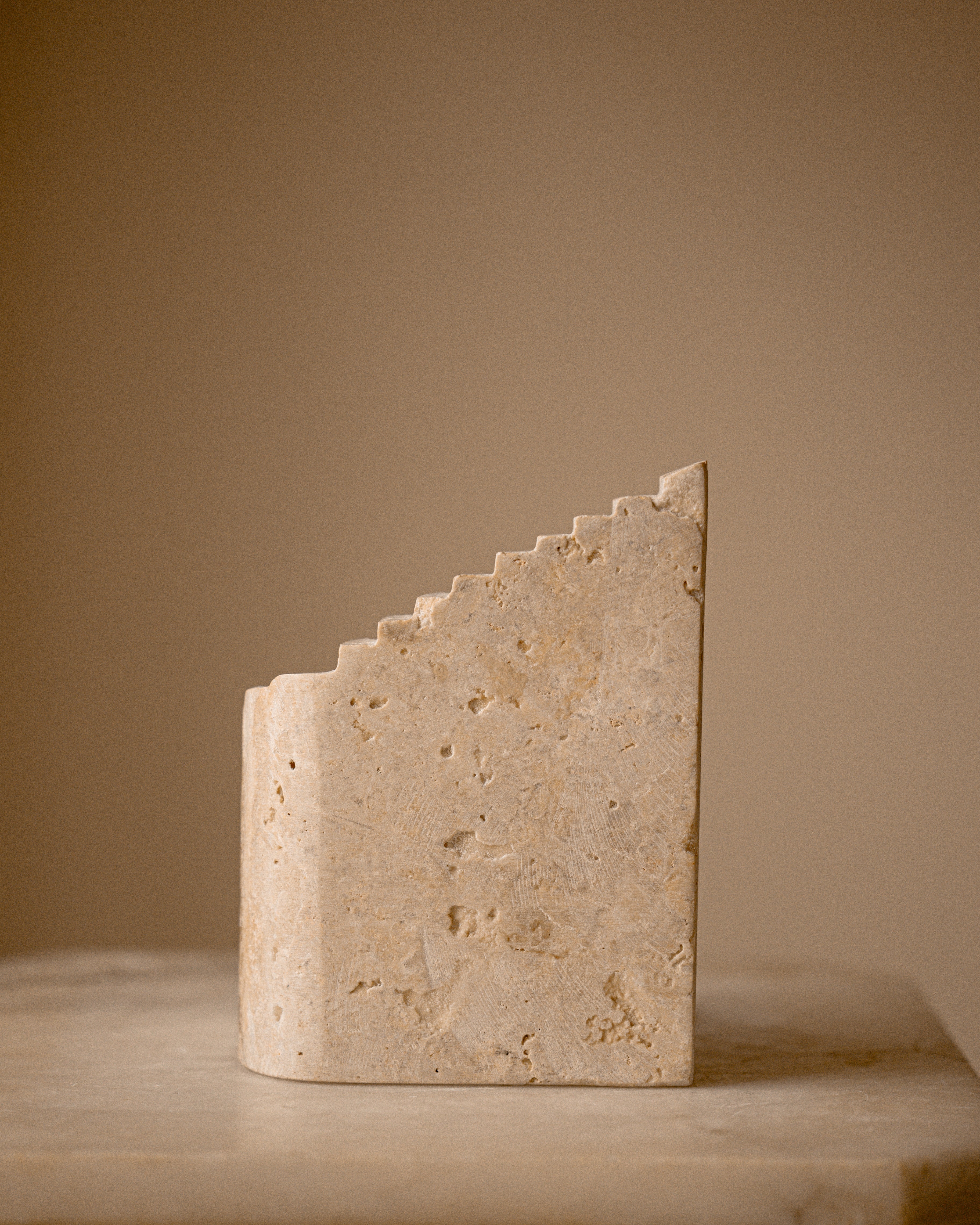 Sculptural Travertine Staircase