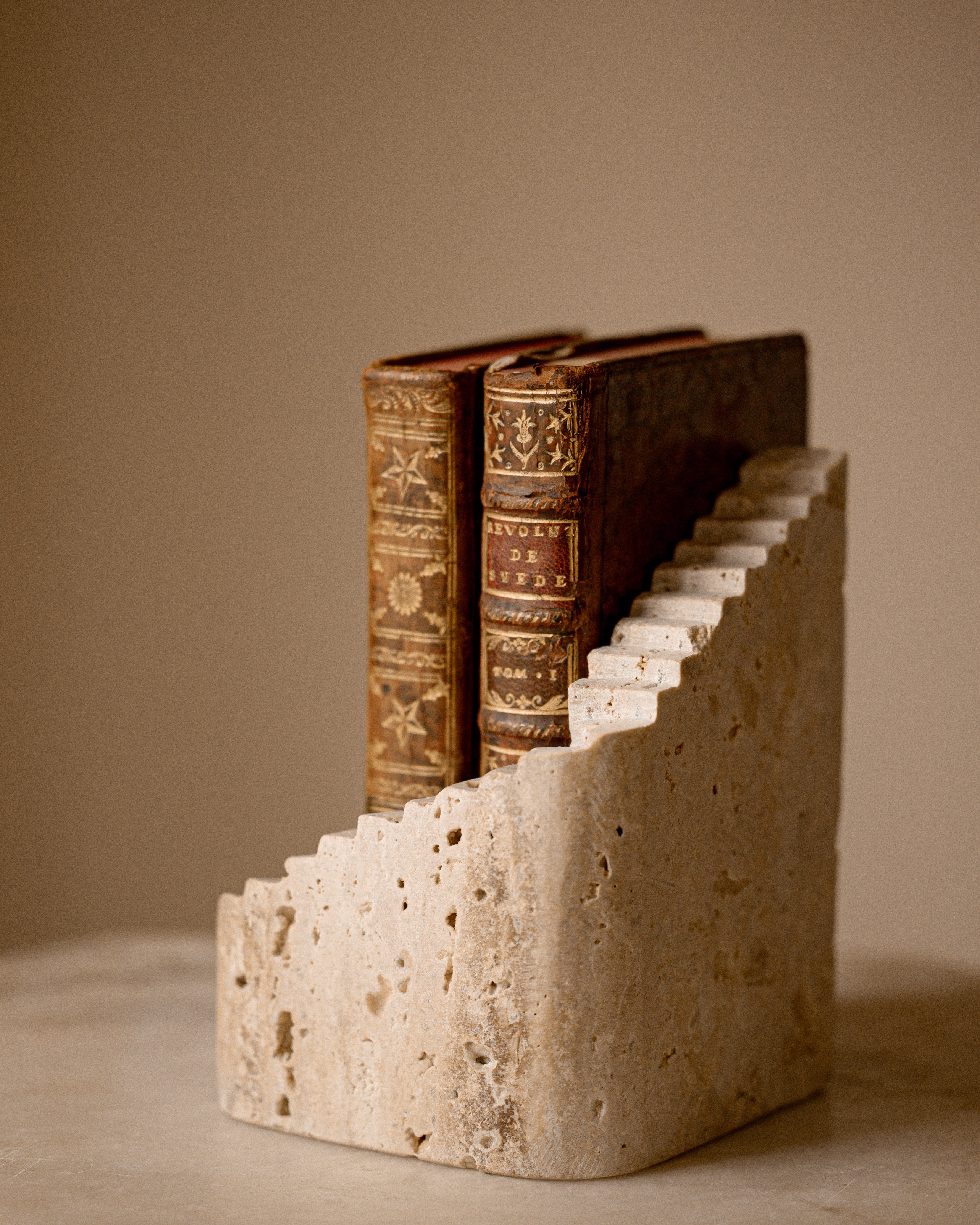 Sculptural Travertine Staircase