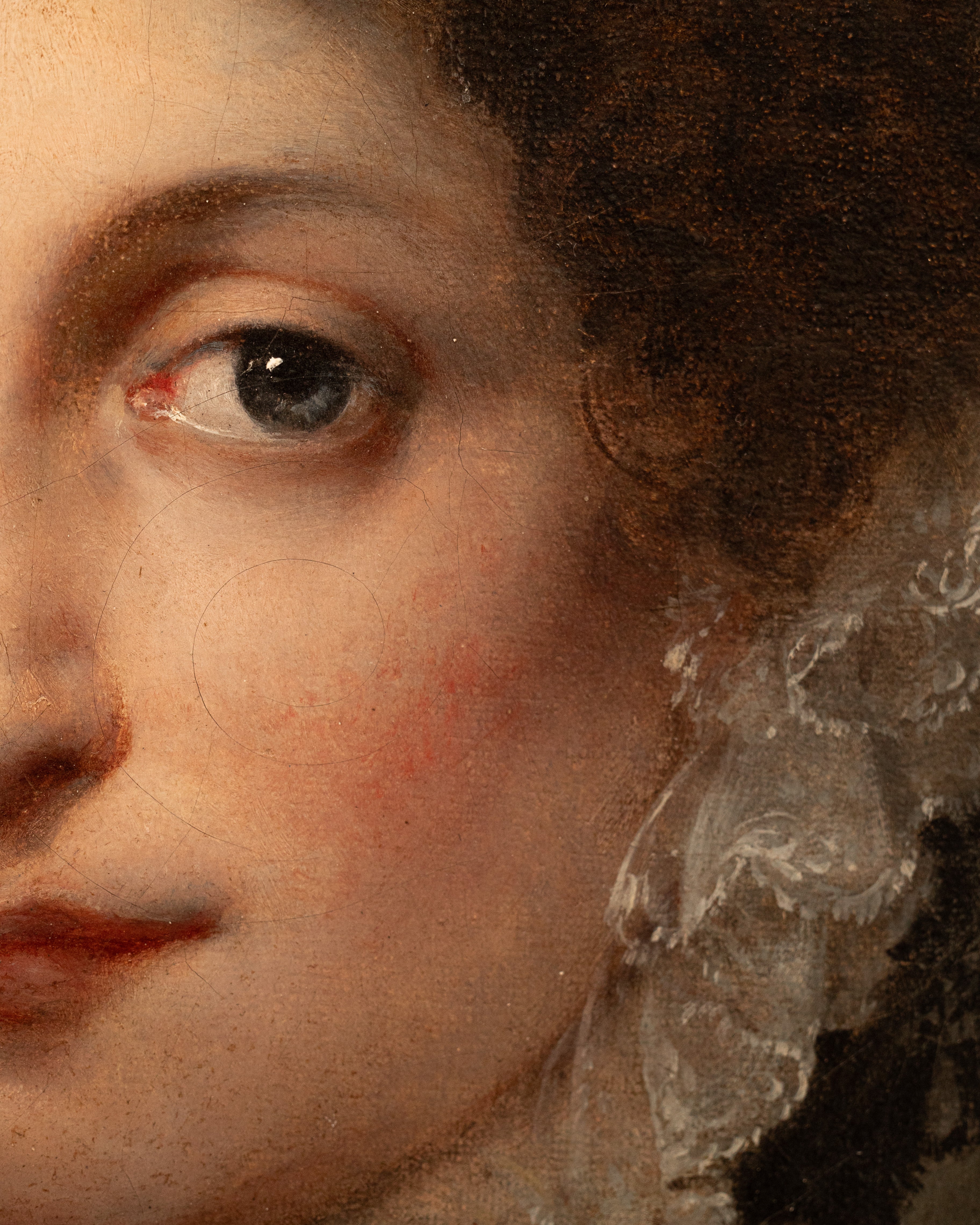 Antique Oval Portrait of A Woman