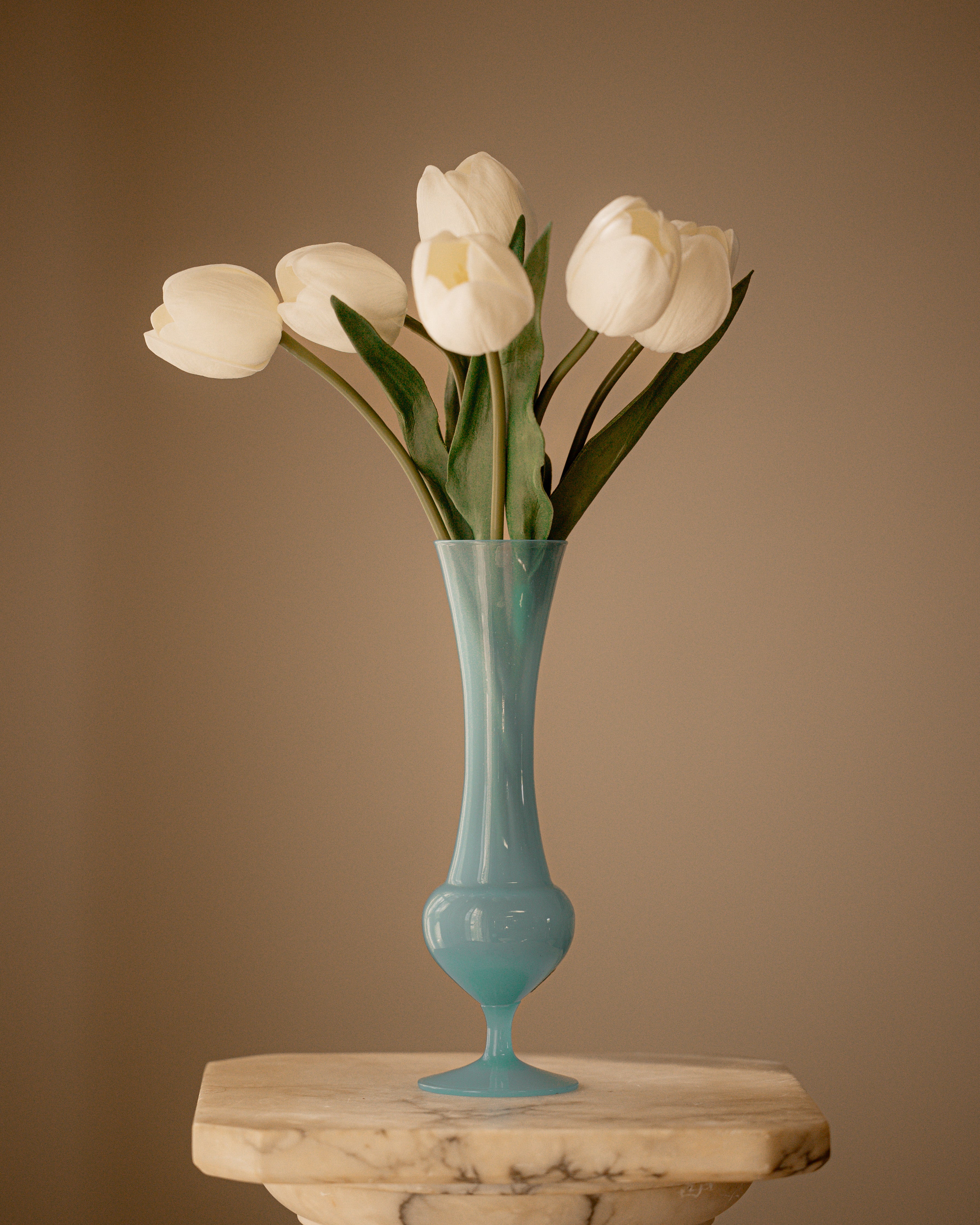 Blue Italian Opaline Vase