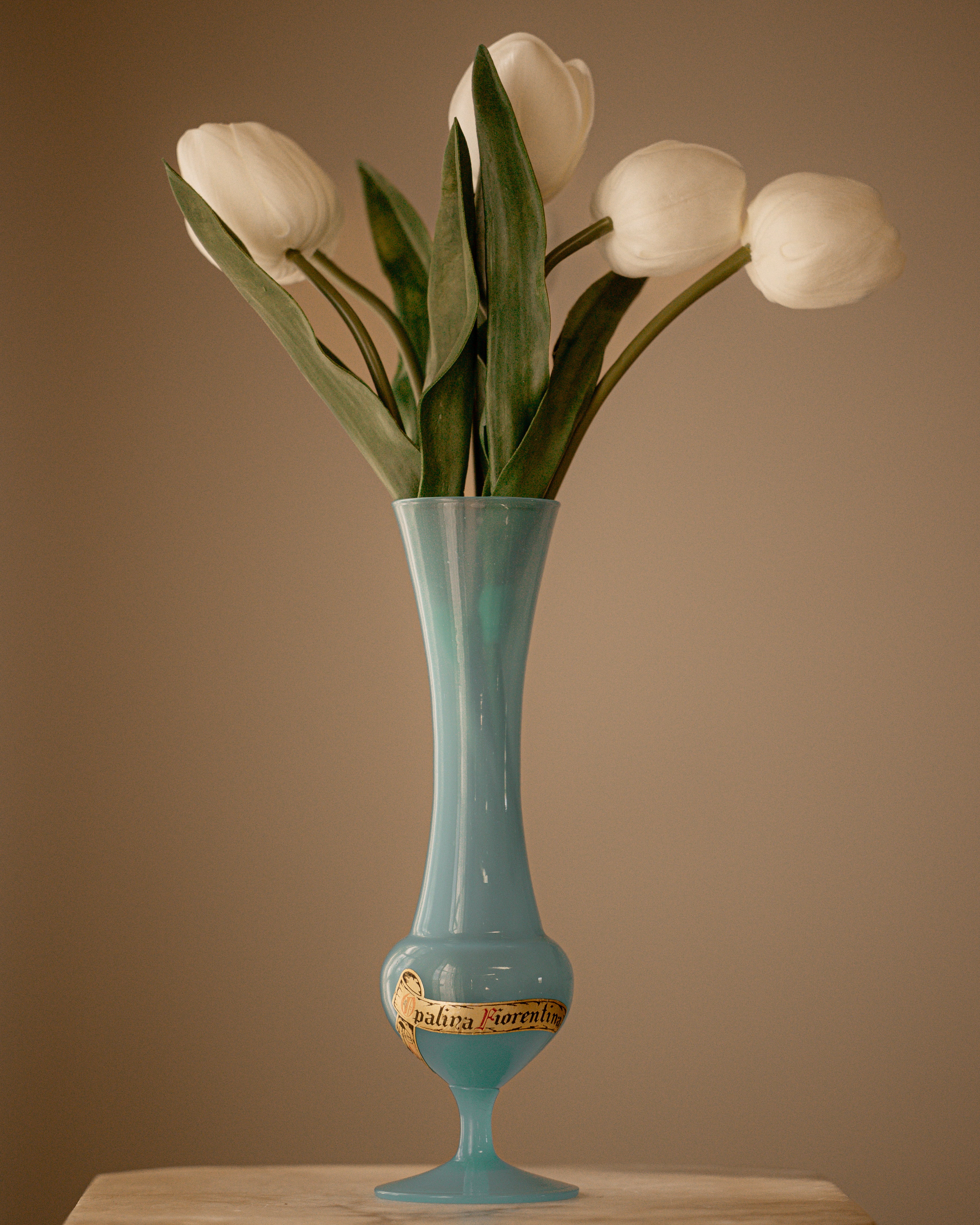 Blue Italian Opaline Vase