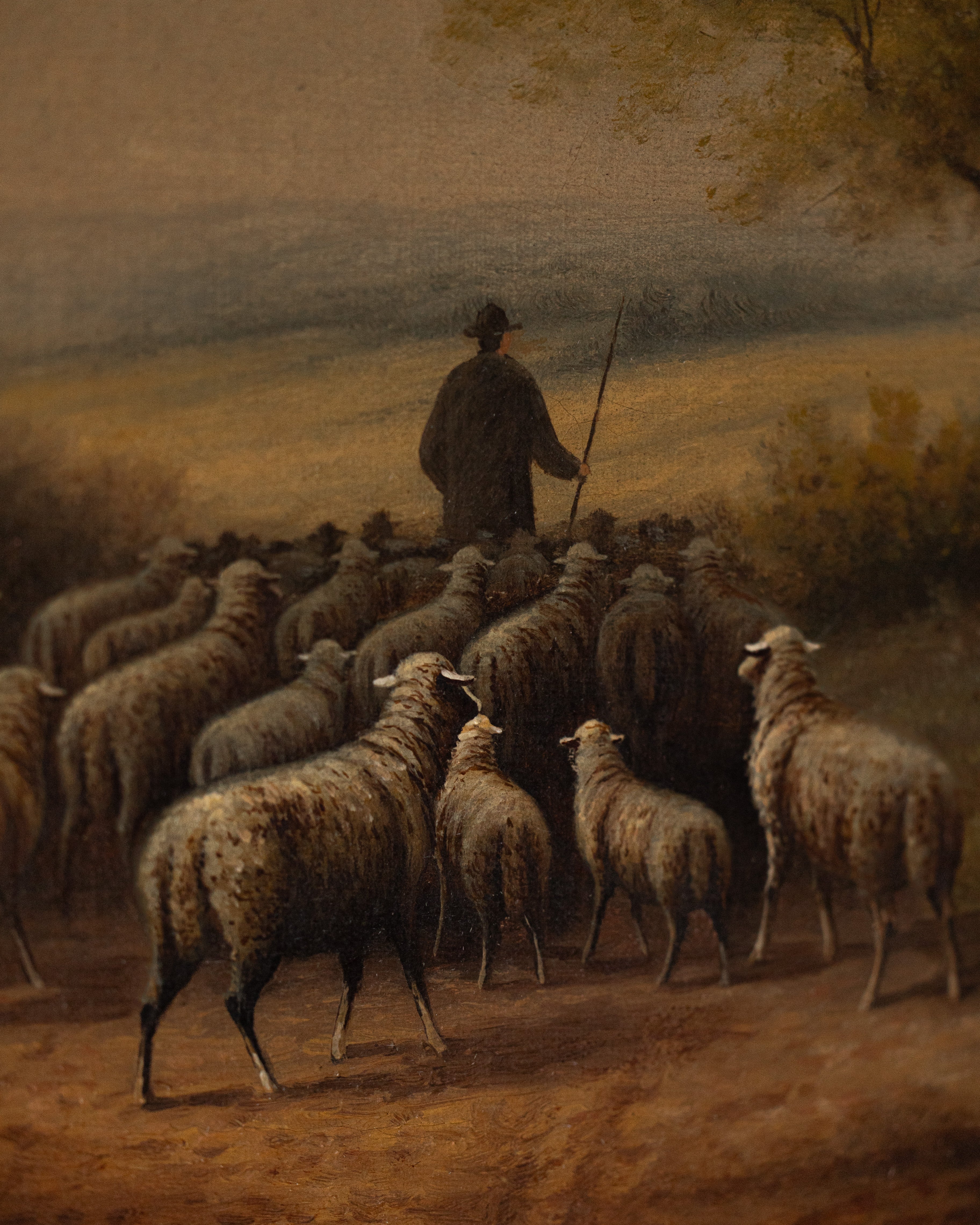 19th C. Pastoral Landscape Scene by F. Brillet