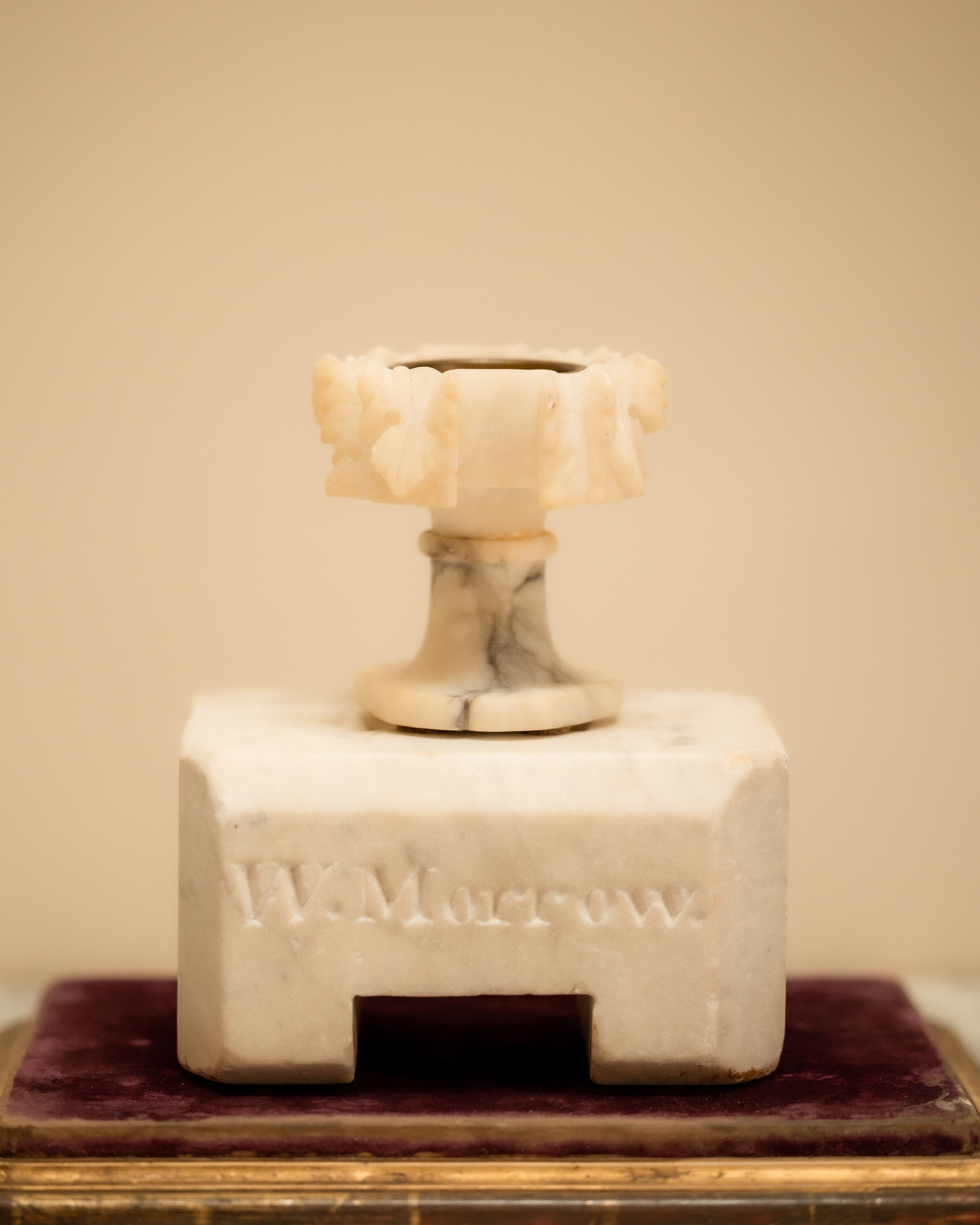 19th C. Marble Memorial Stone Dated 1856