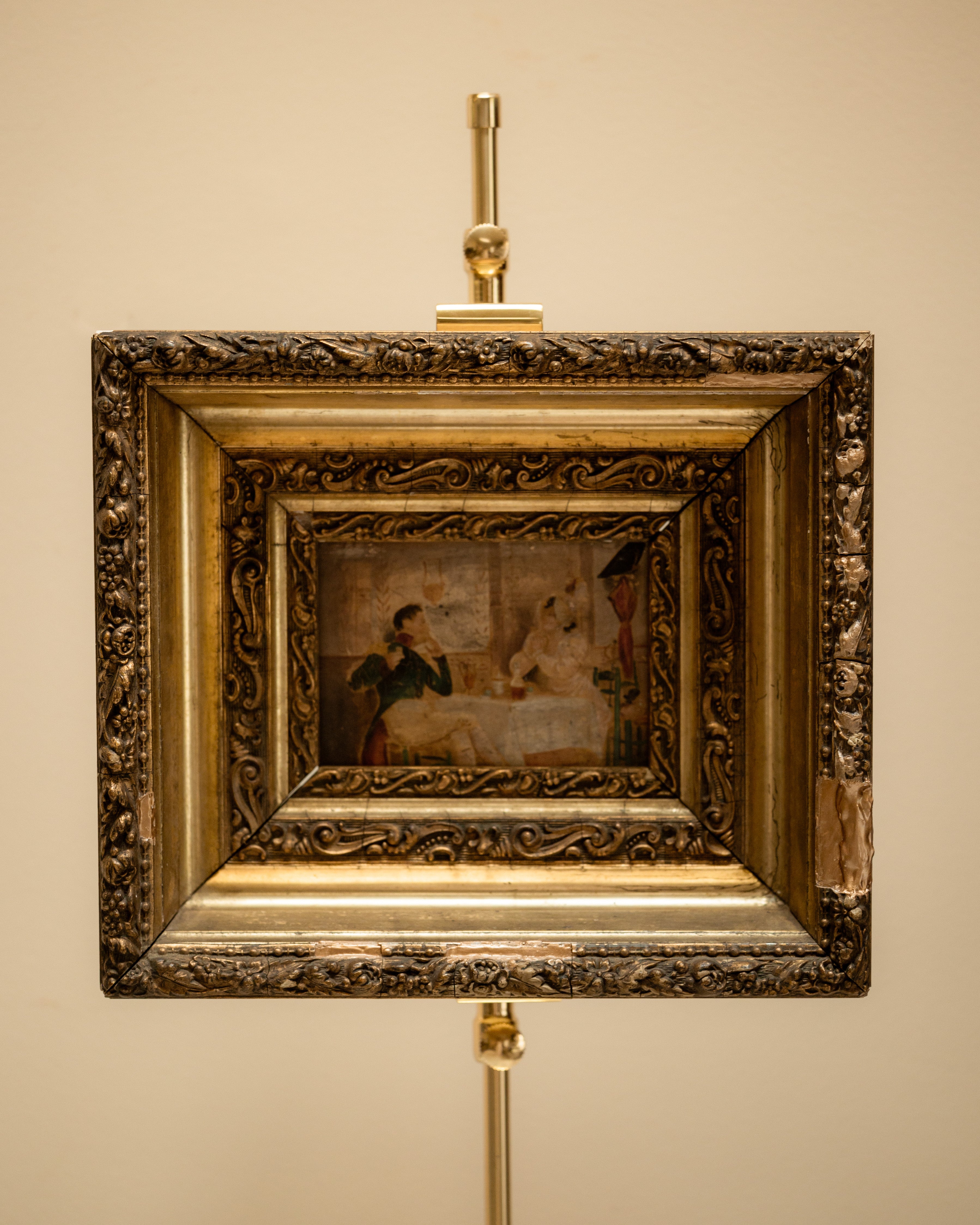 19th. Interior Genre Scene Painting