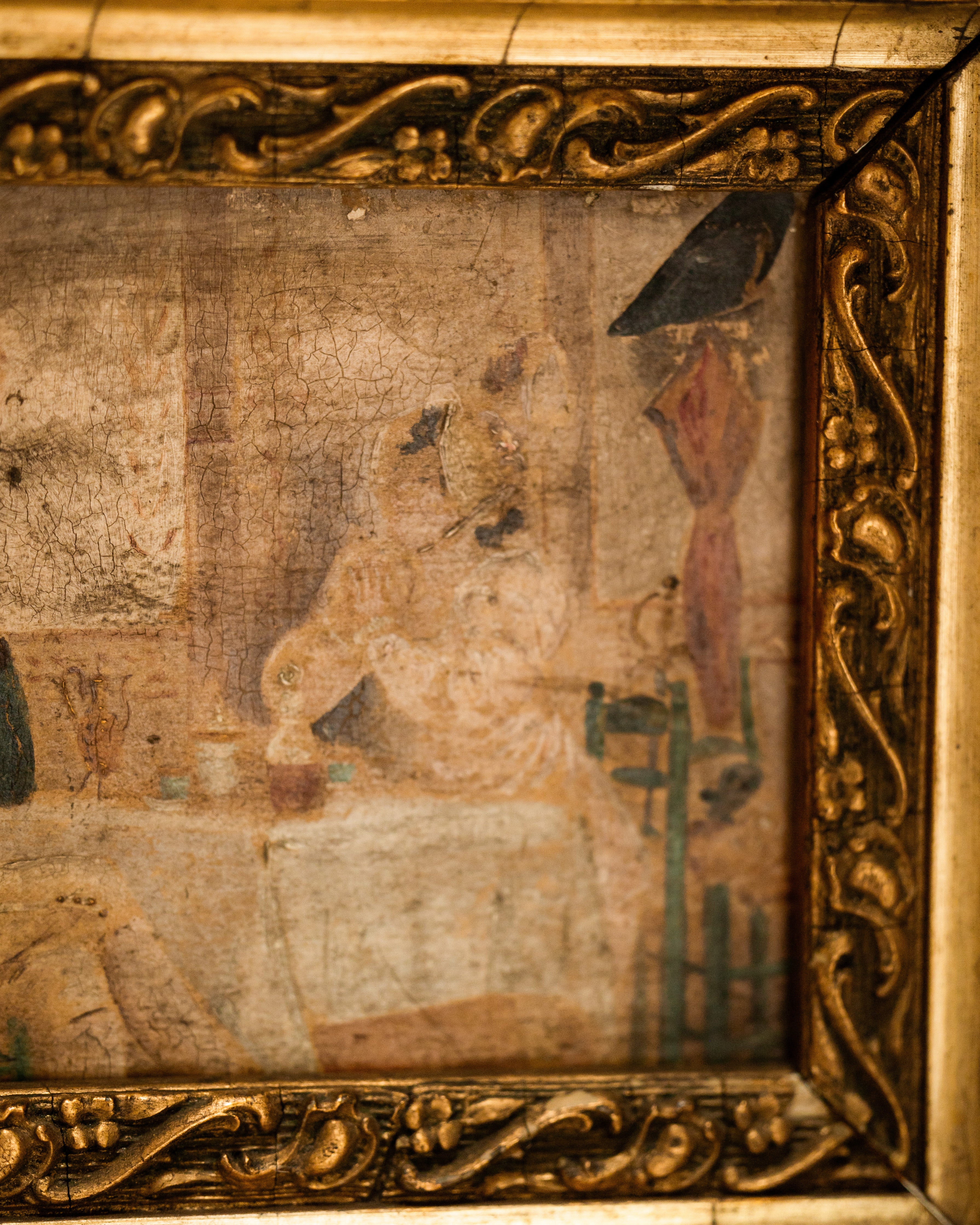 19th. Interior Genre Scene Painting