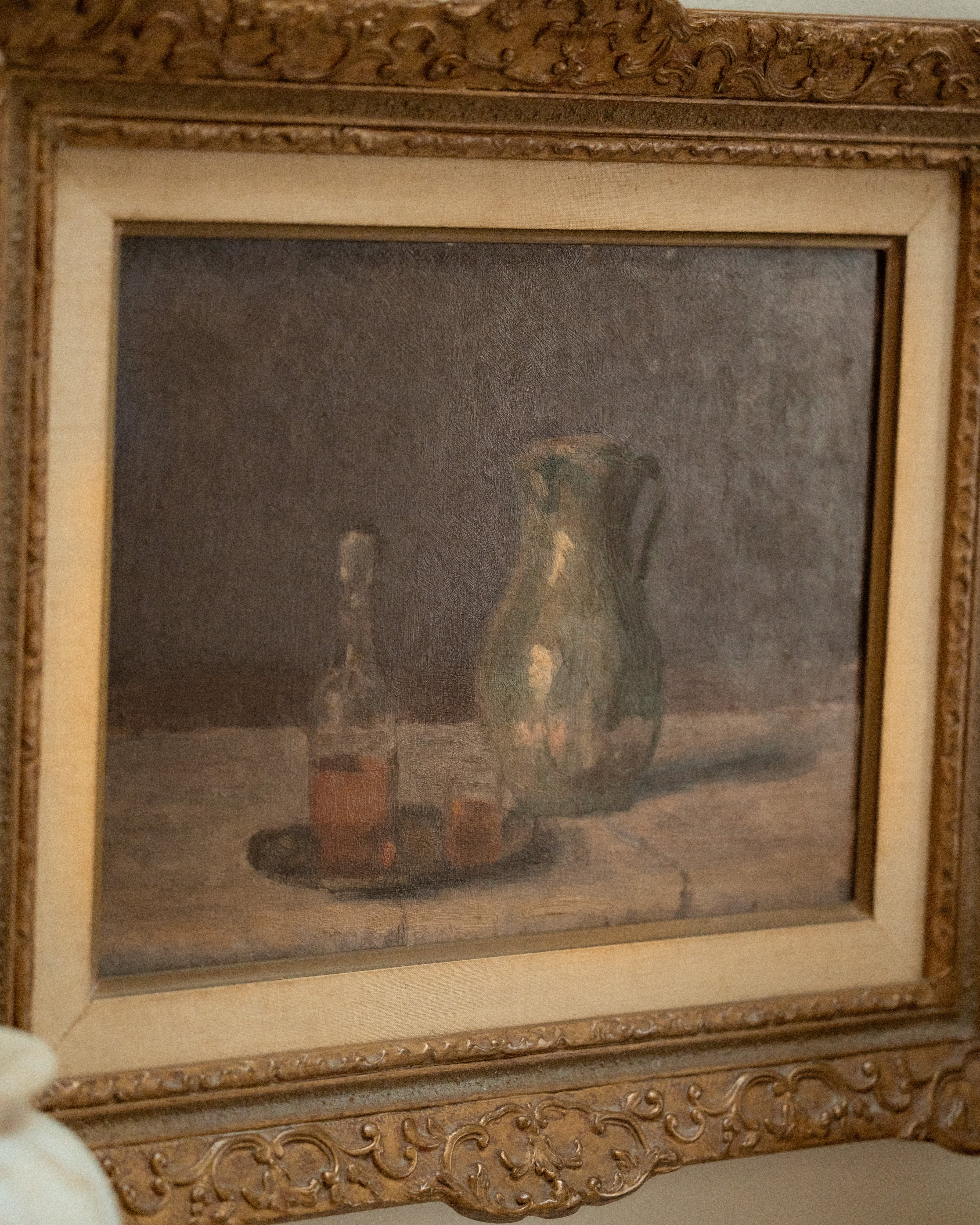 French Ceramic Pitcher Still Life