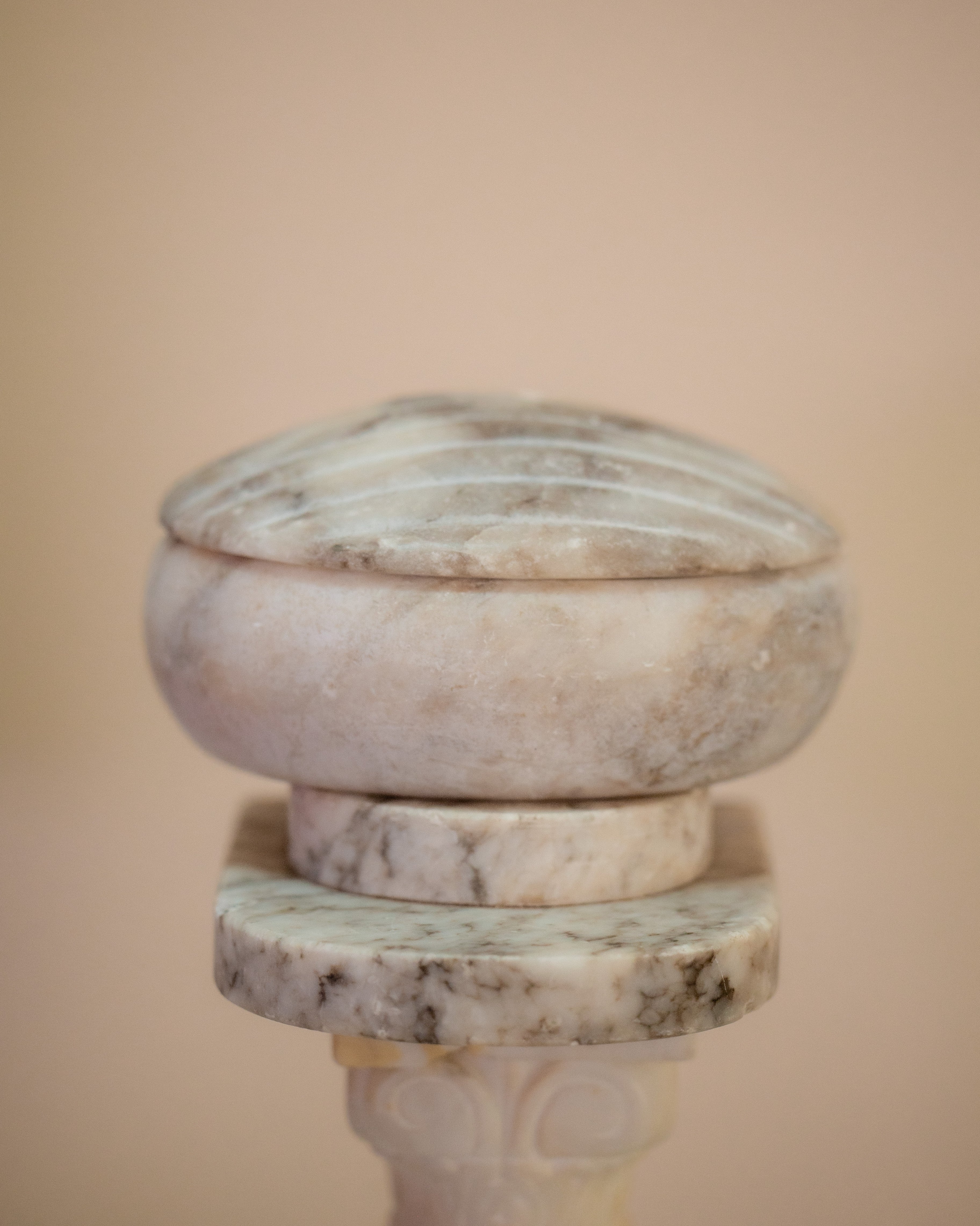 Italian Alabaster Lidded Dish
