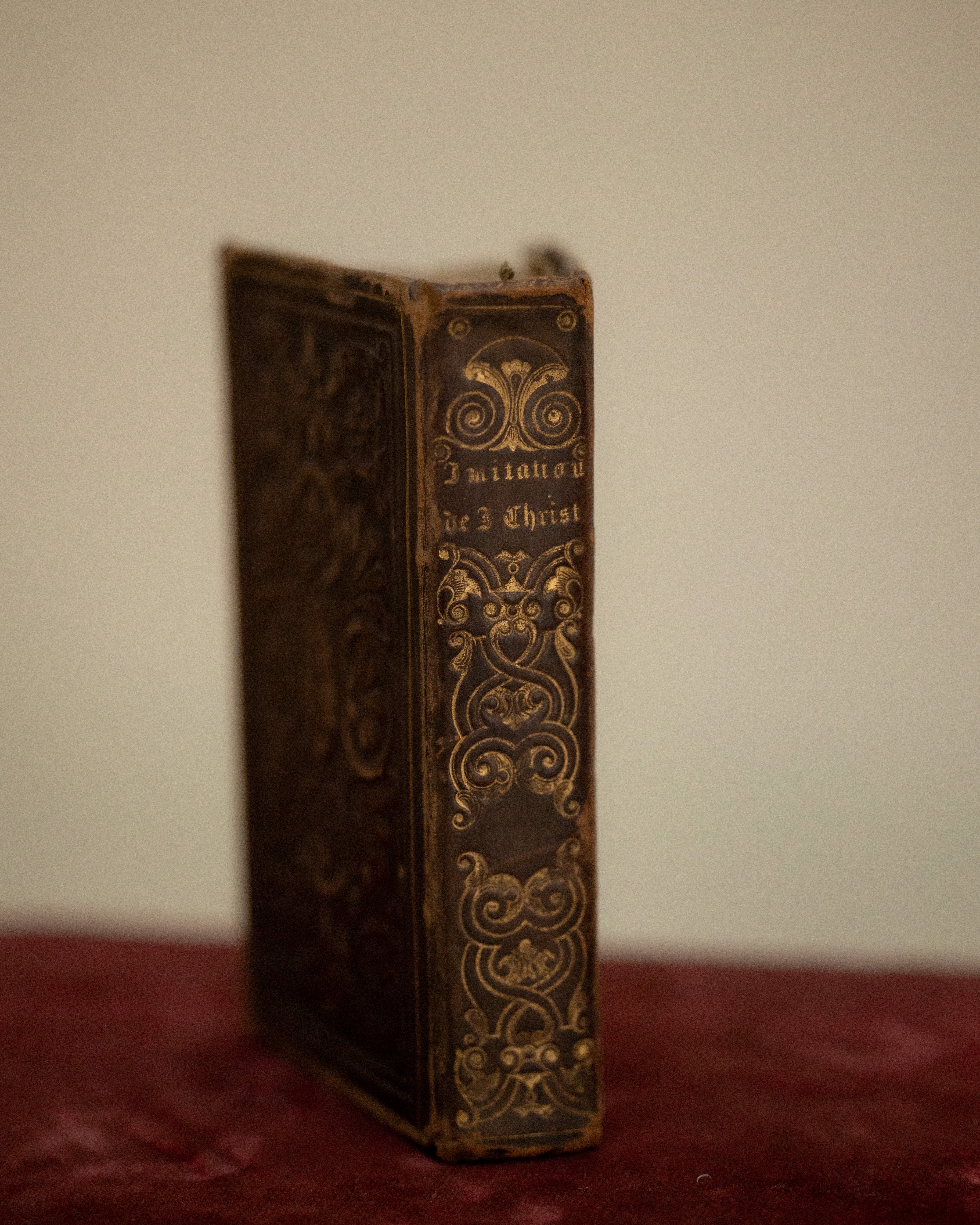 19th C. French Common Prayer Leather Book