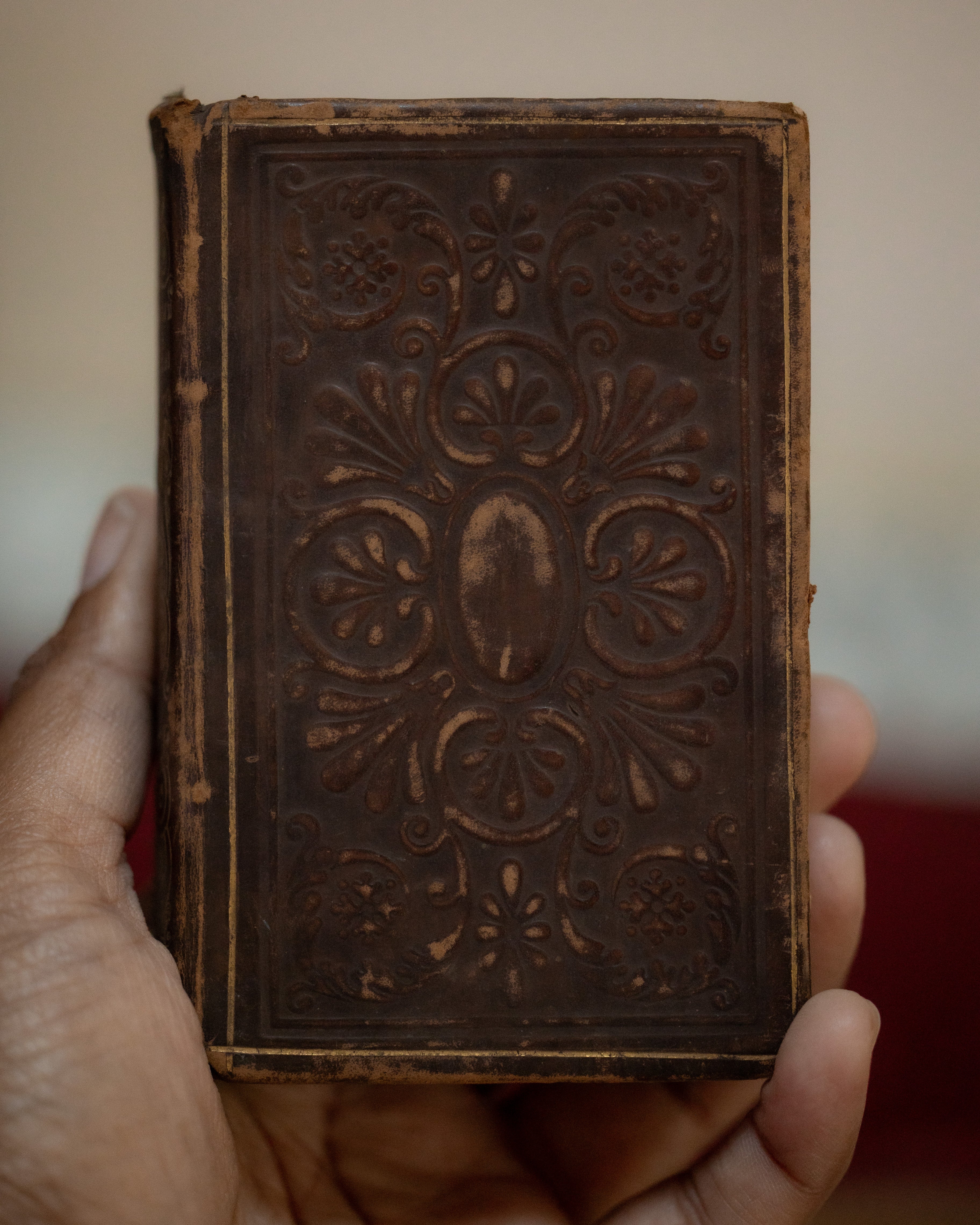 19th C. French Common Prayer Leather Book