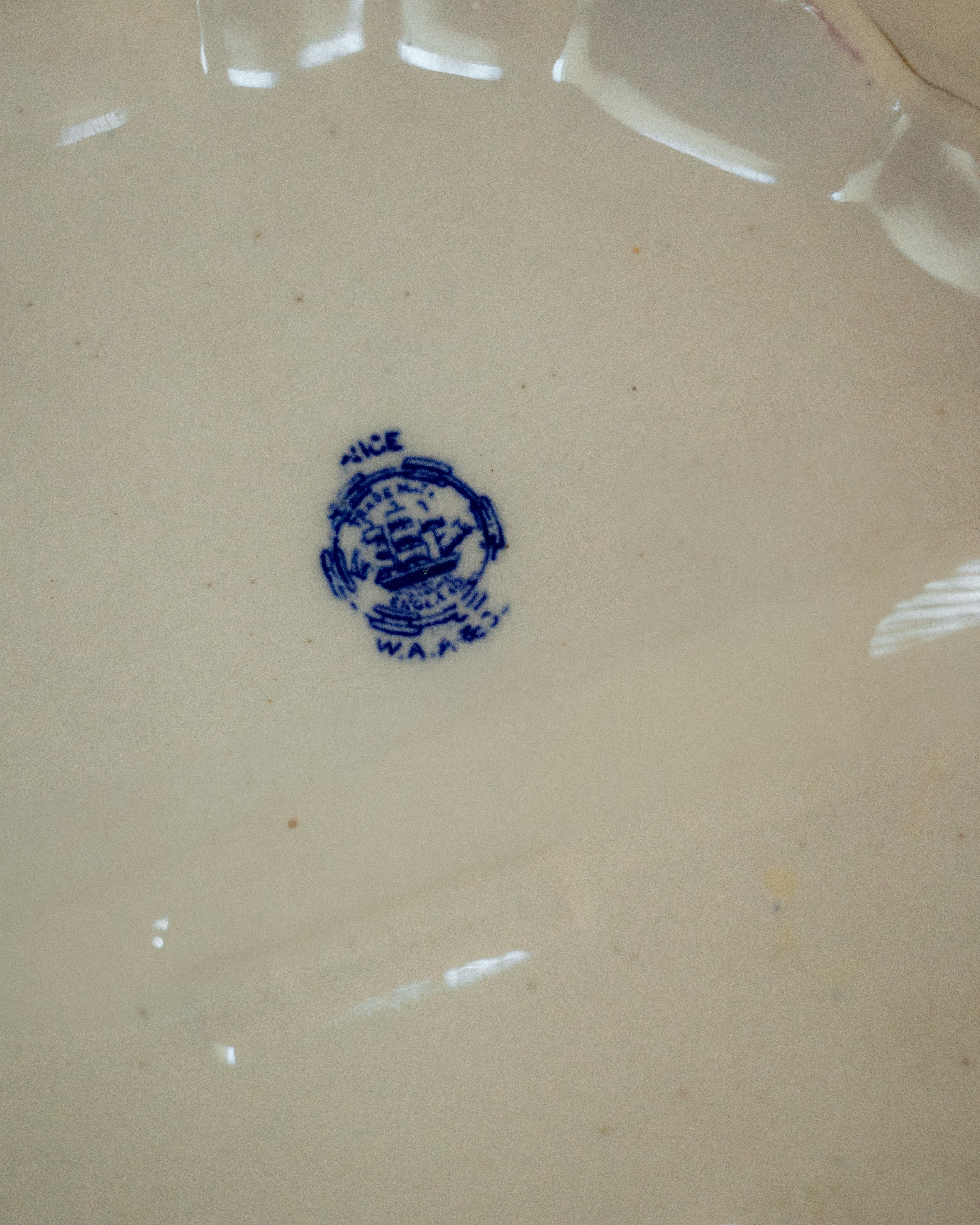 19th C. English Staffordshire Ironstone Serving Bowl