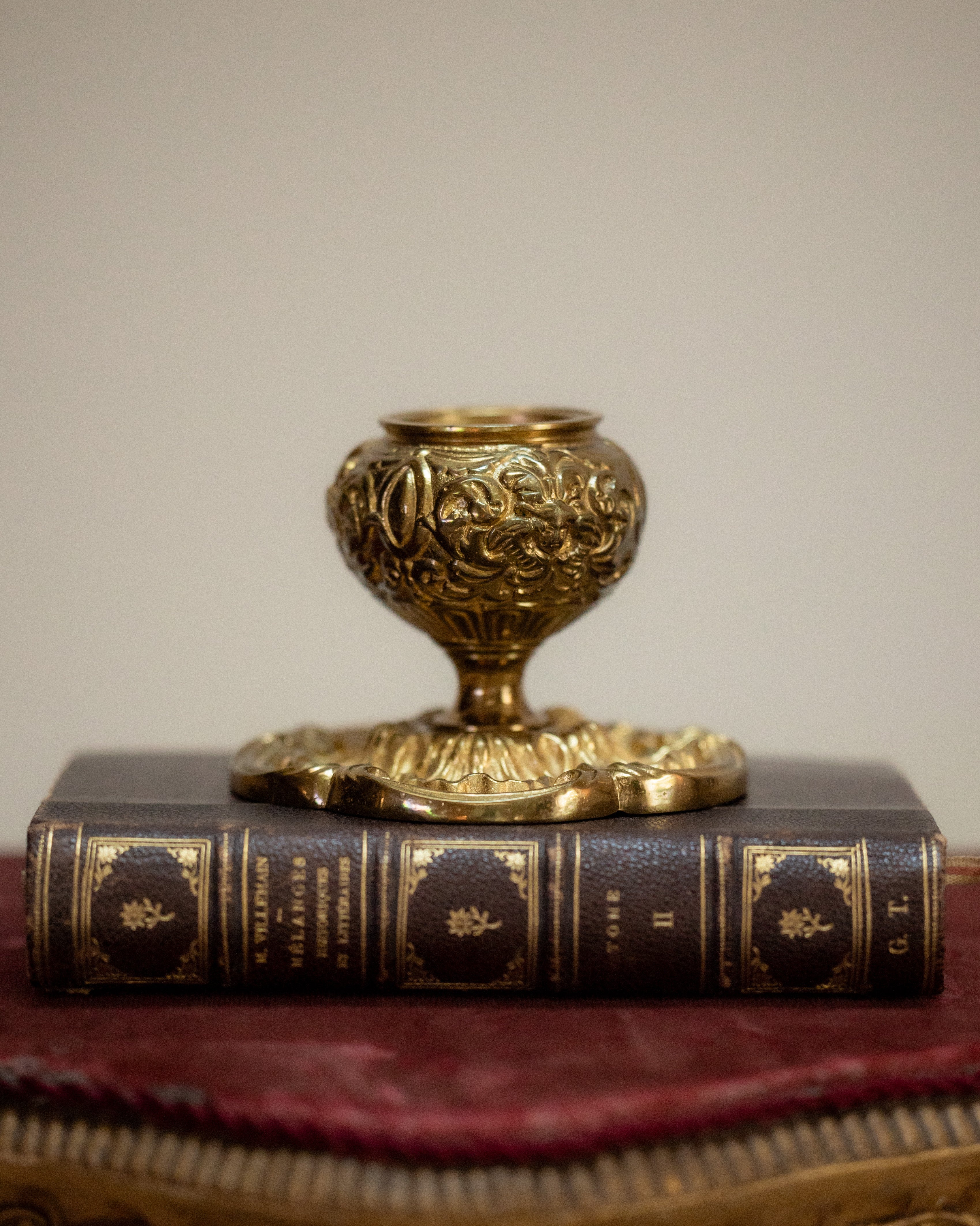 Brass Ornate Candle Holder