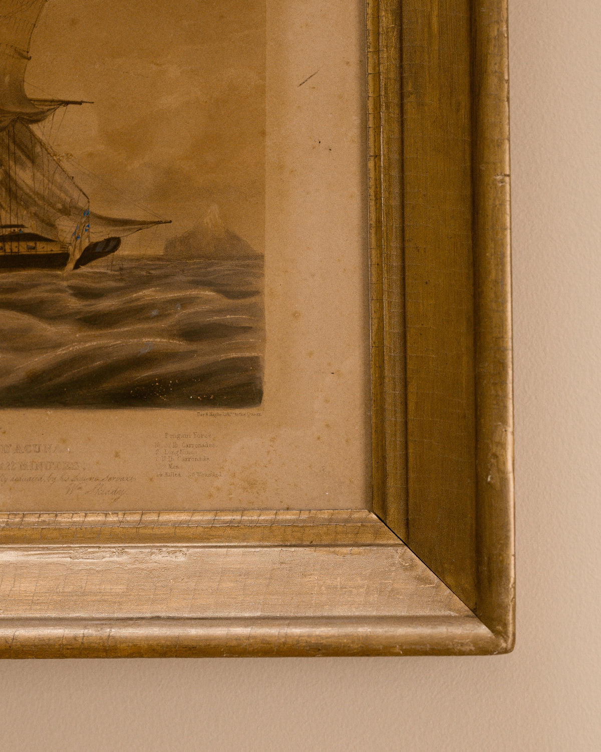 Pair of 19th-Century Hand-Colored Maritime Lithographs