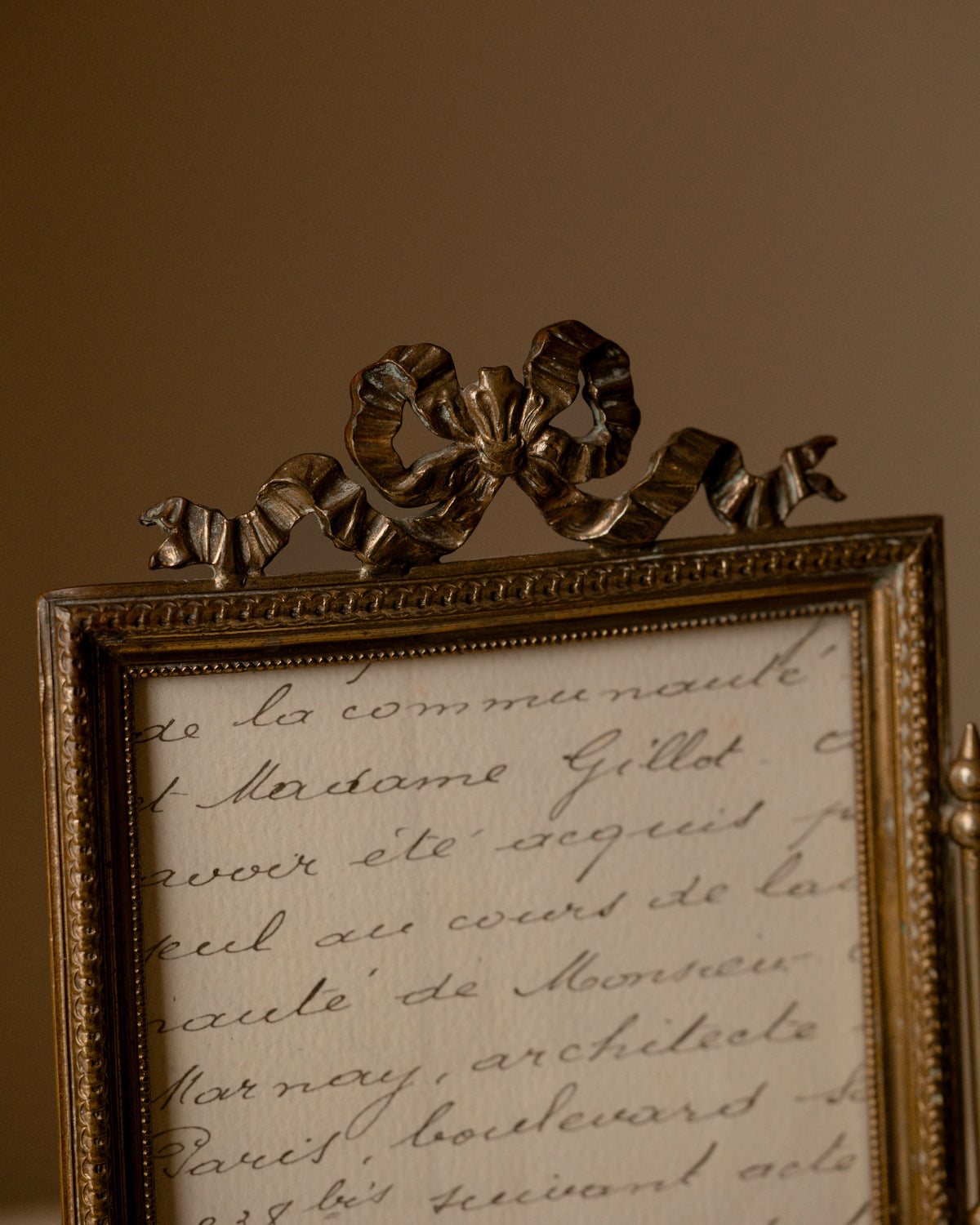Antique French Louis XVI–Style Double Photo Frame