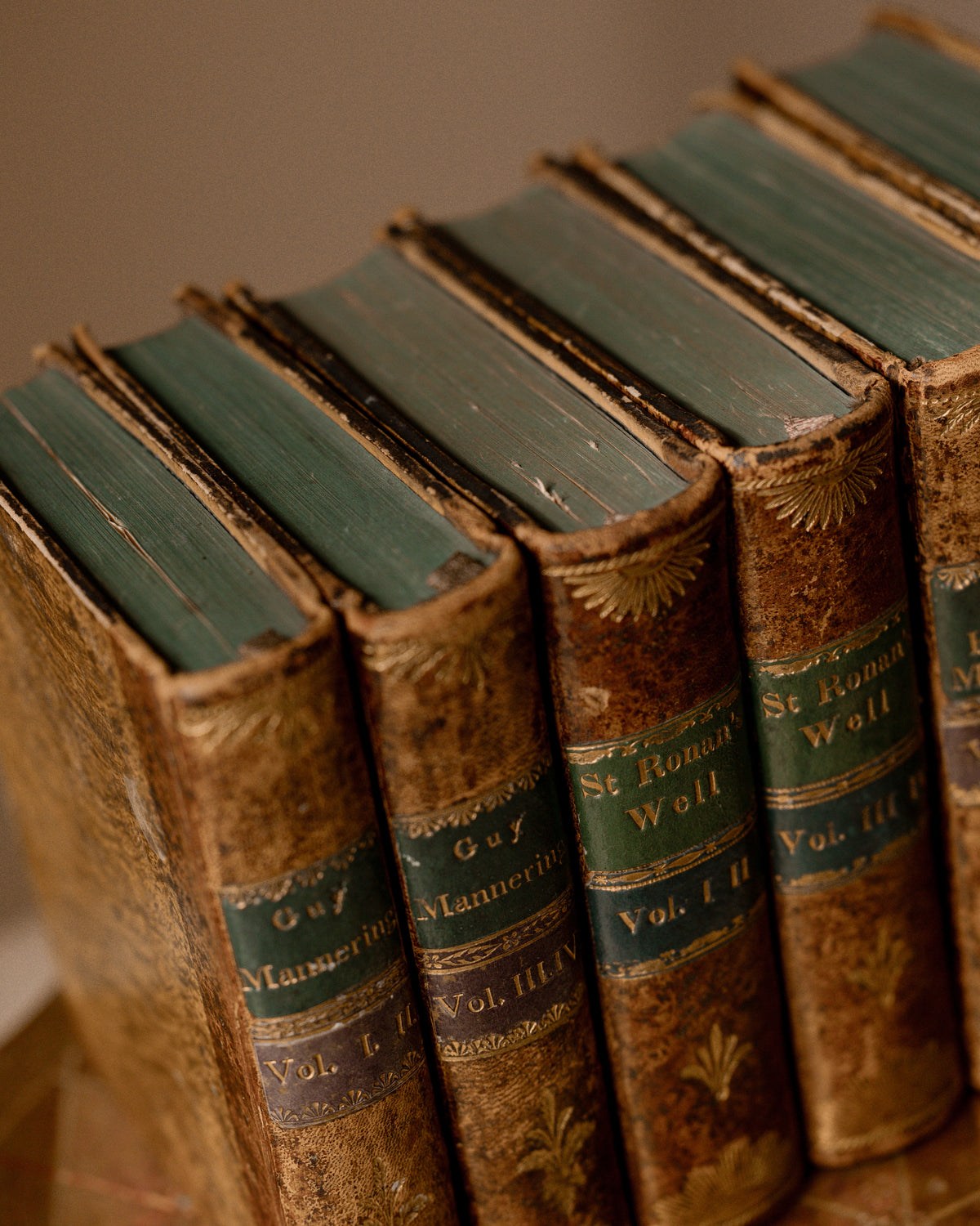 1822 Pocket Sized Waverly Novels | Walter Scott Illustrated Book Set