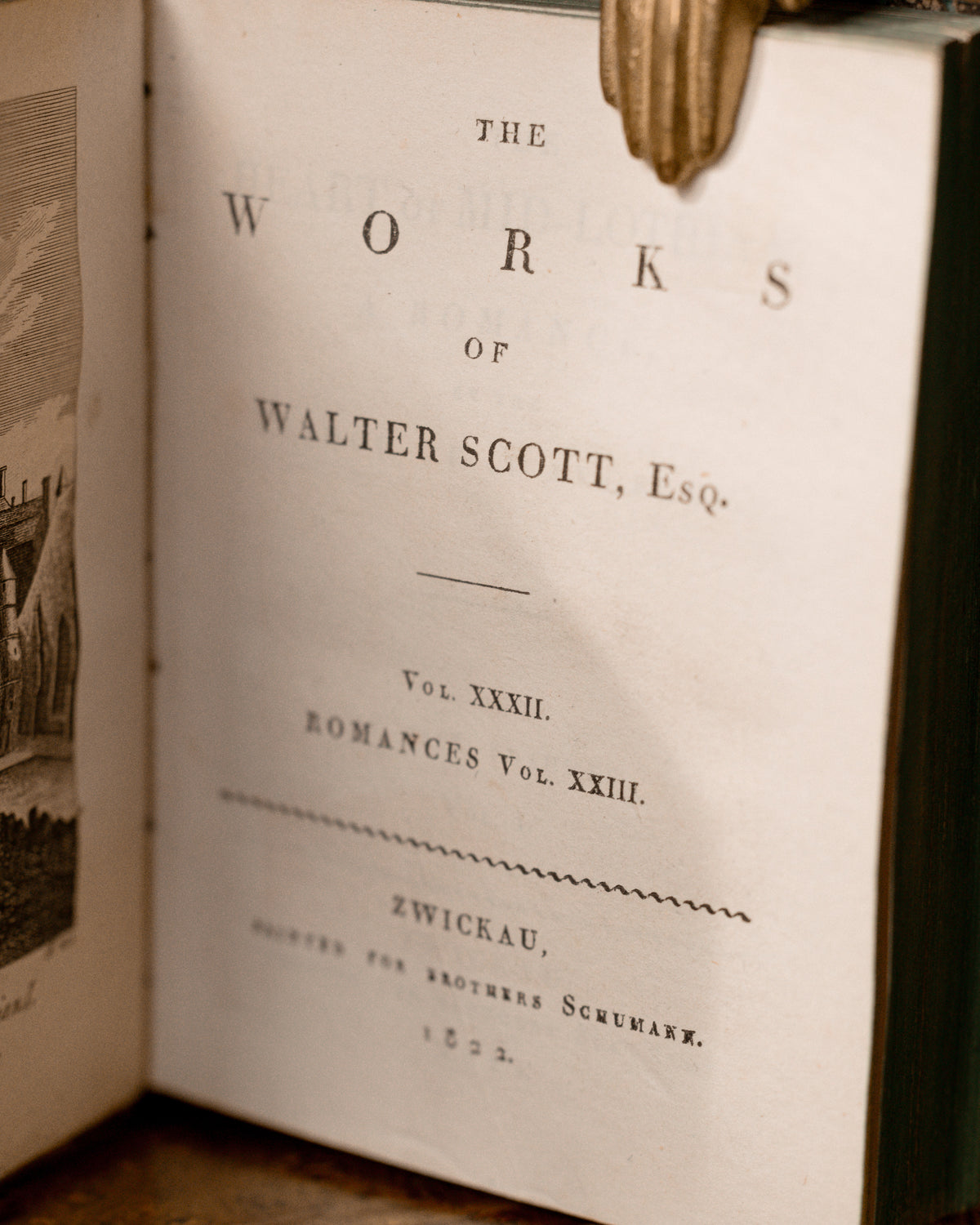1822 Pocket Sized Waverly Novels | Walter Scott Illustrated Book Set