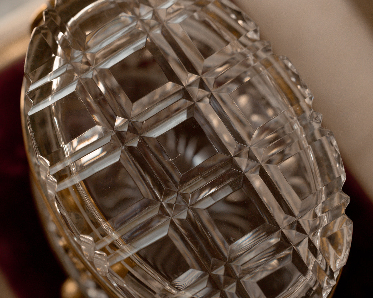 Napoleon III Cut Crystal Casket, Attributed to Baccarat, c. 1870