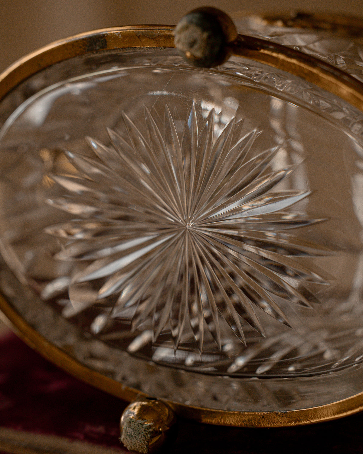 Napoleon III Cut Crystal Casket, Attributed to Baccarat, c. 1870