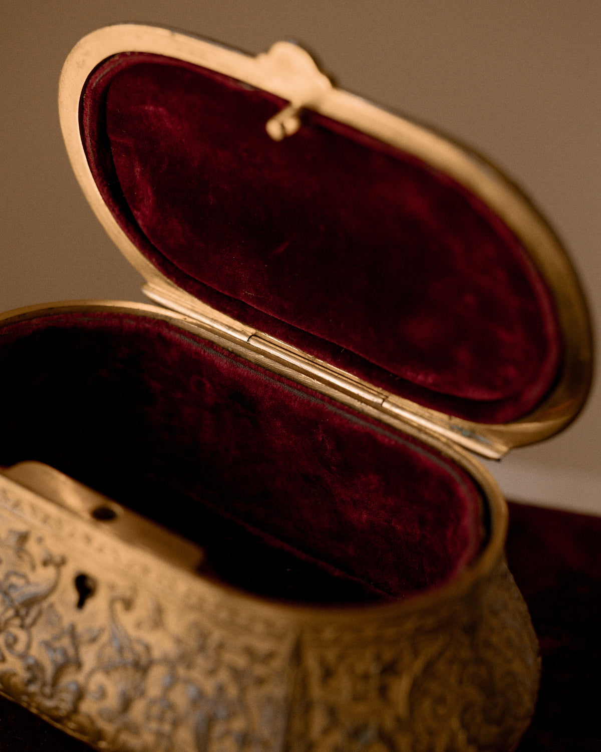 19th C. French F. Barbedienne Gilt Bronze Jewelry Casket