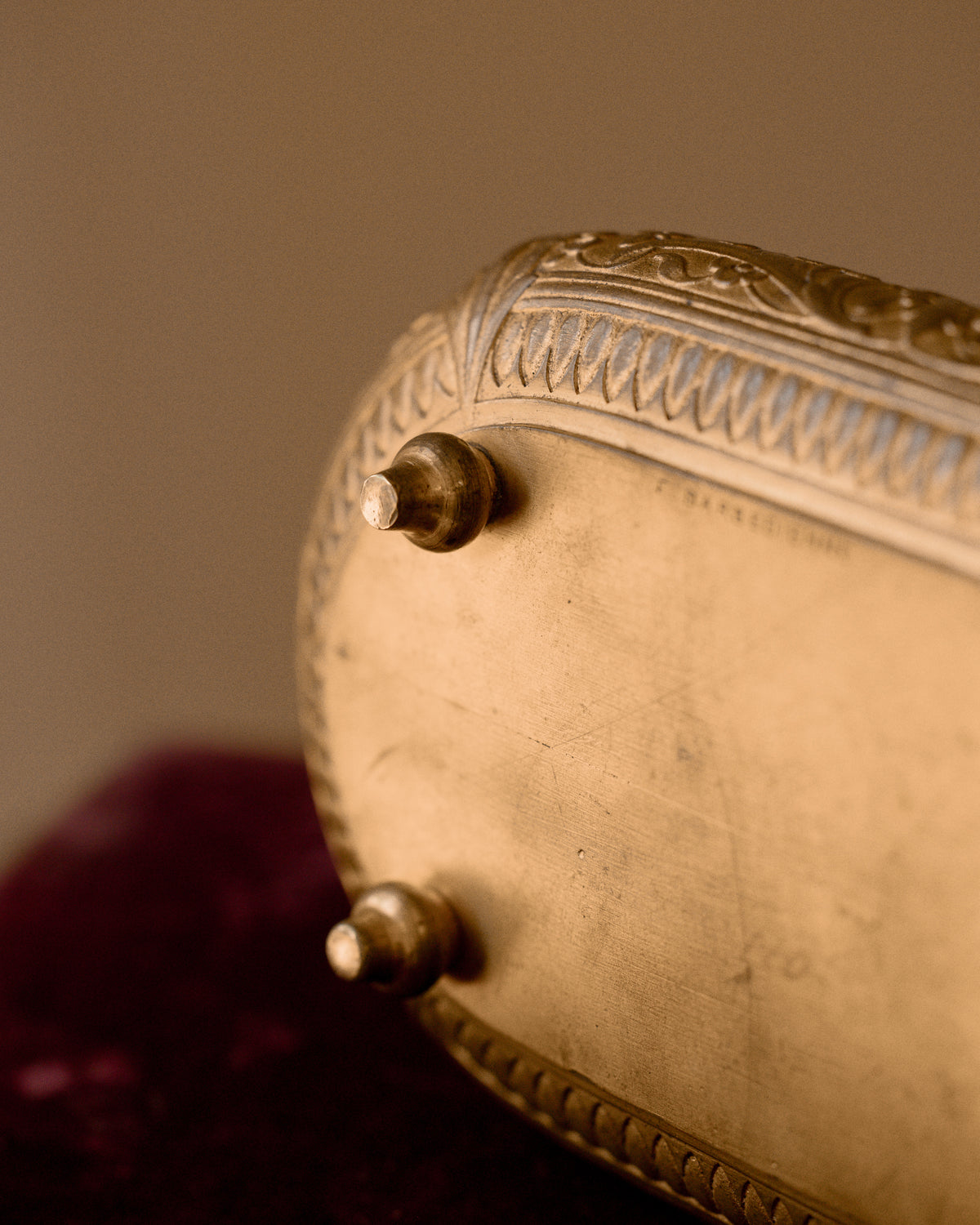 19th C. French F. Barbedienne Gilt Bronze Jewelry Casket