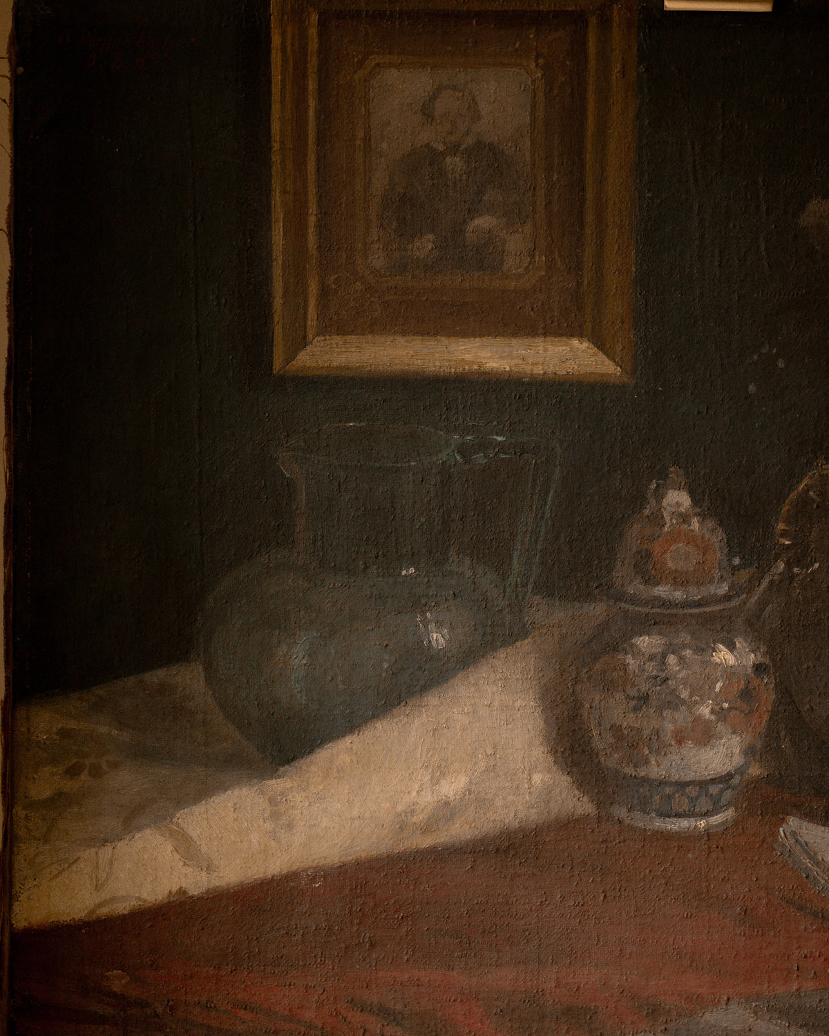 Antique Double-Sided Still Life Painting