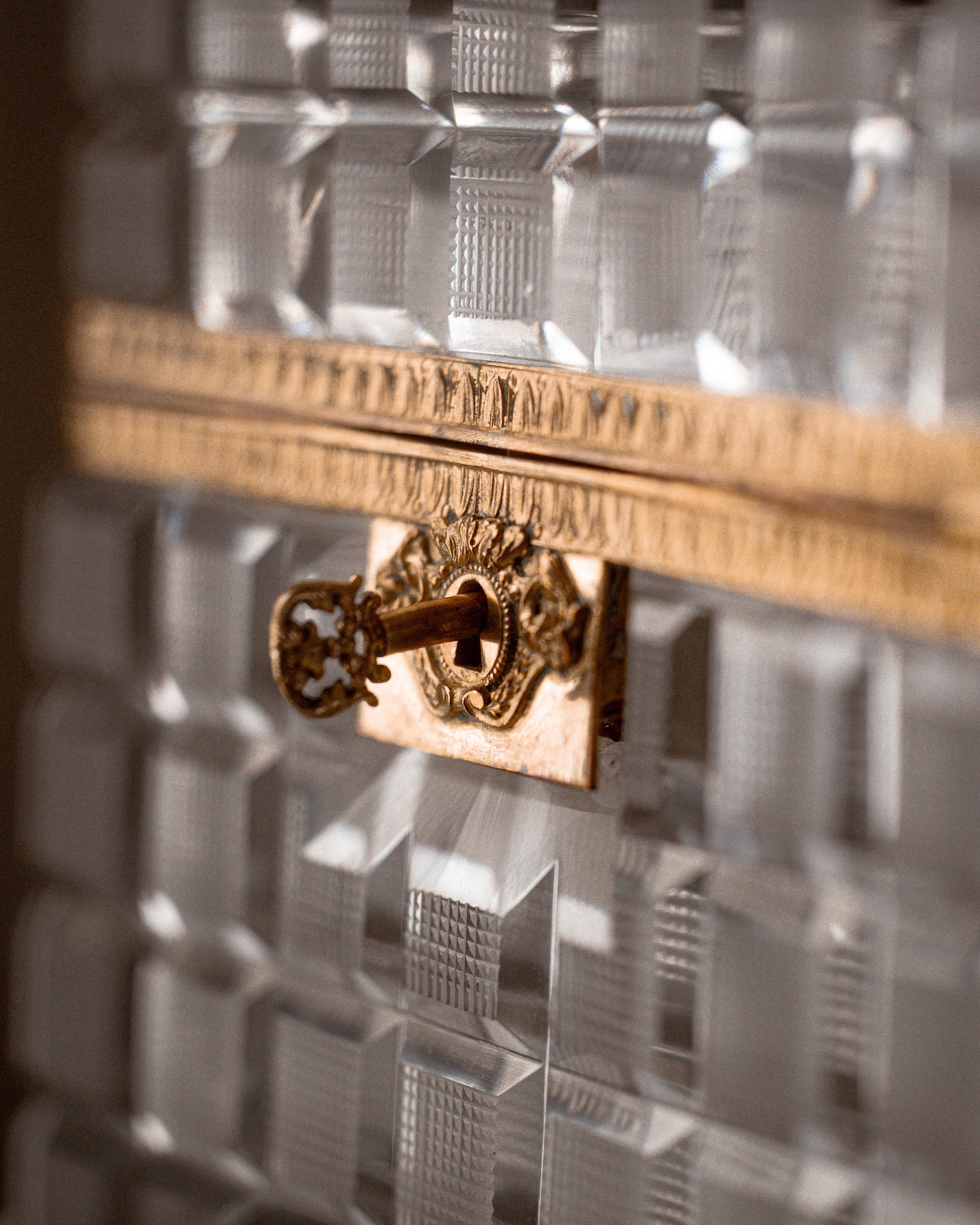 1880's French Crystal Casket